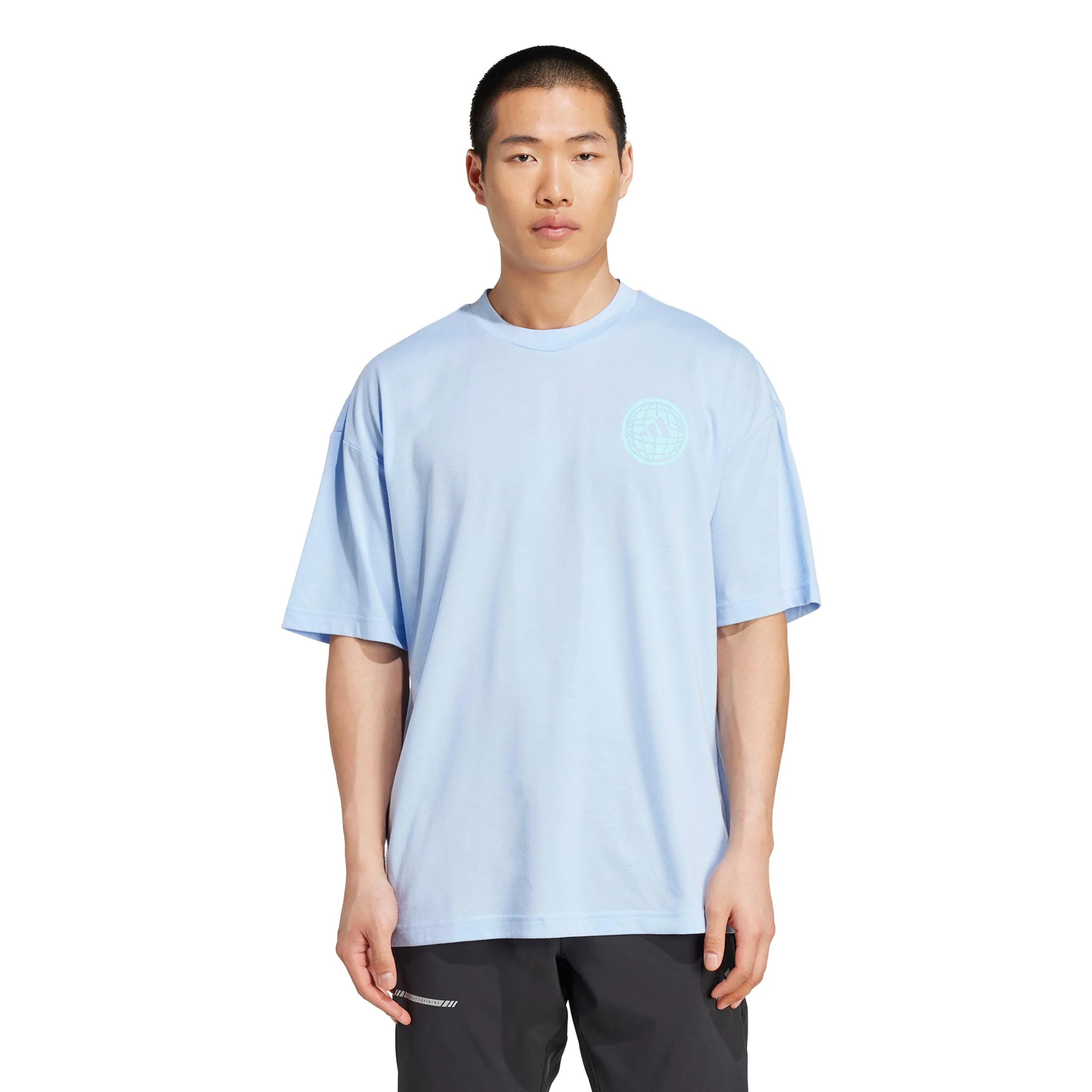Gfx Glob Q3 T-Shirt Herren-Blau - Image 2