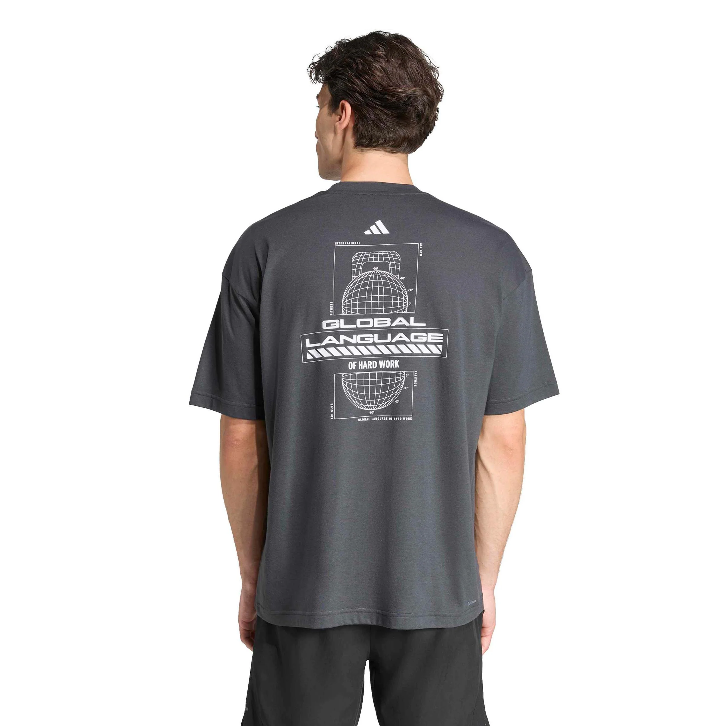 GFX Glob T-Shirt Herren-dunkelgrau - Image 3