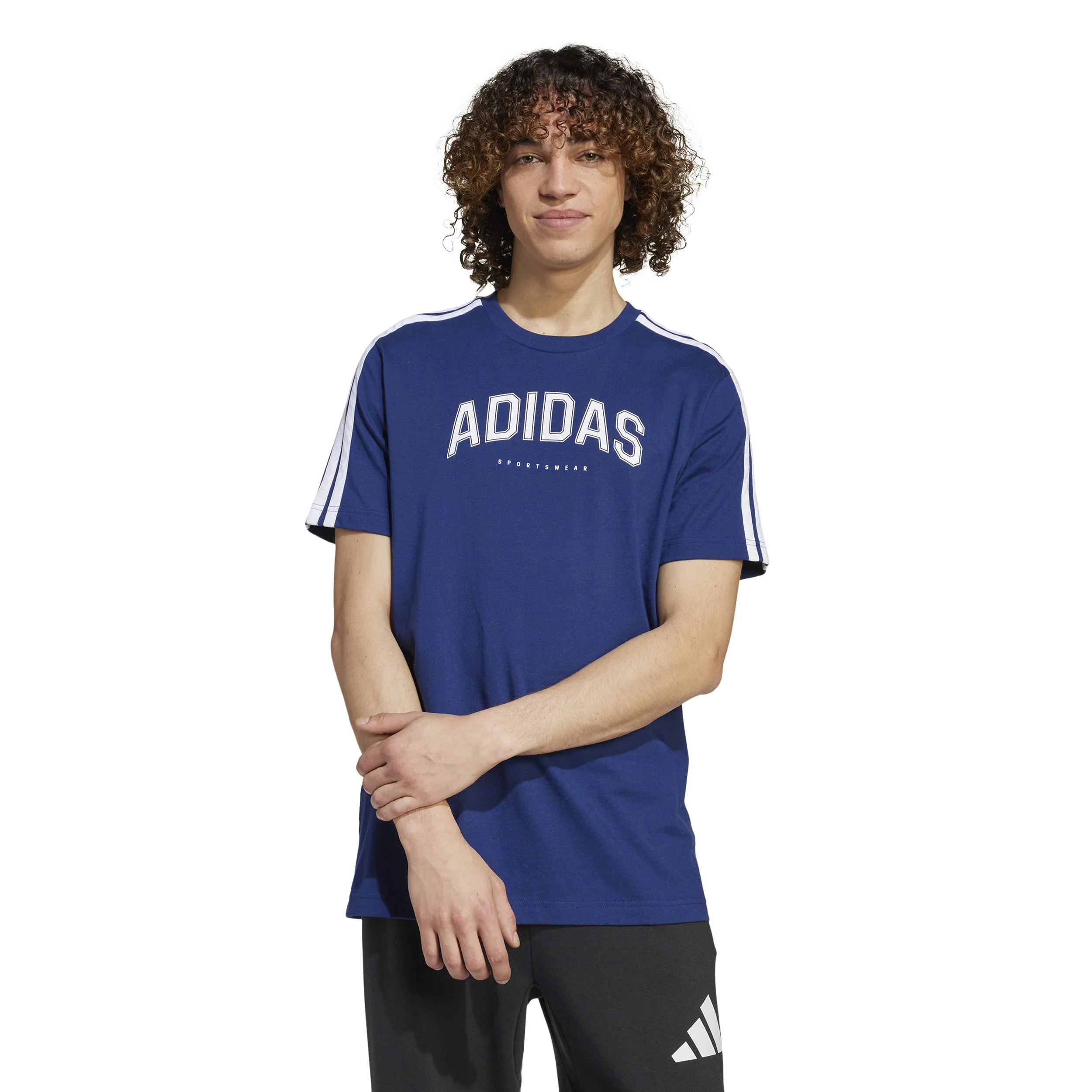 Graphic T-Shirt Herren-Dunkelblau,Weiß - Image 2