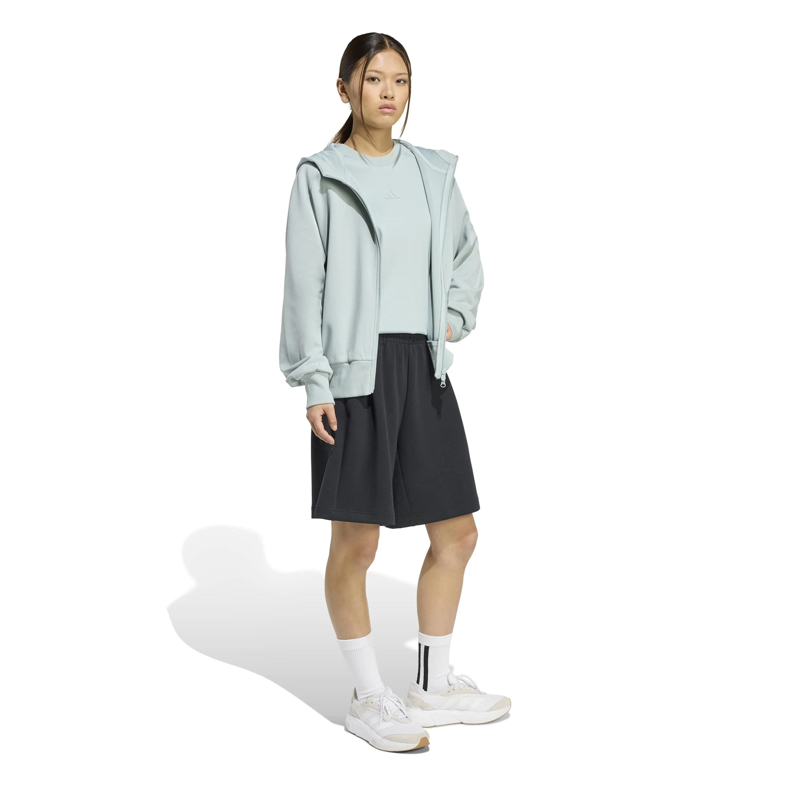 Lux Sweatjacke Damen-salbei - Image 4