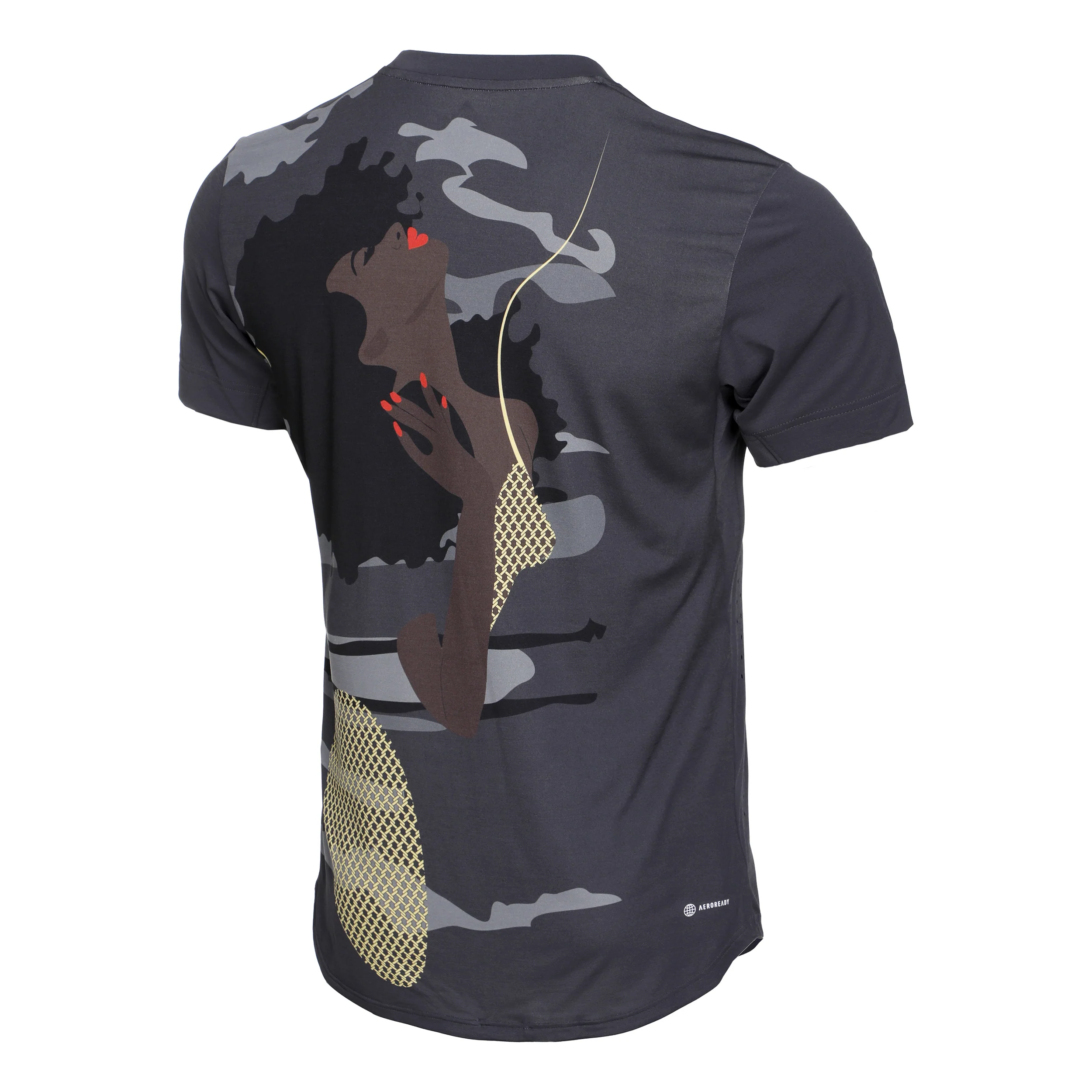 New York Printed T-Shirt Herren-Grau - Image 2