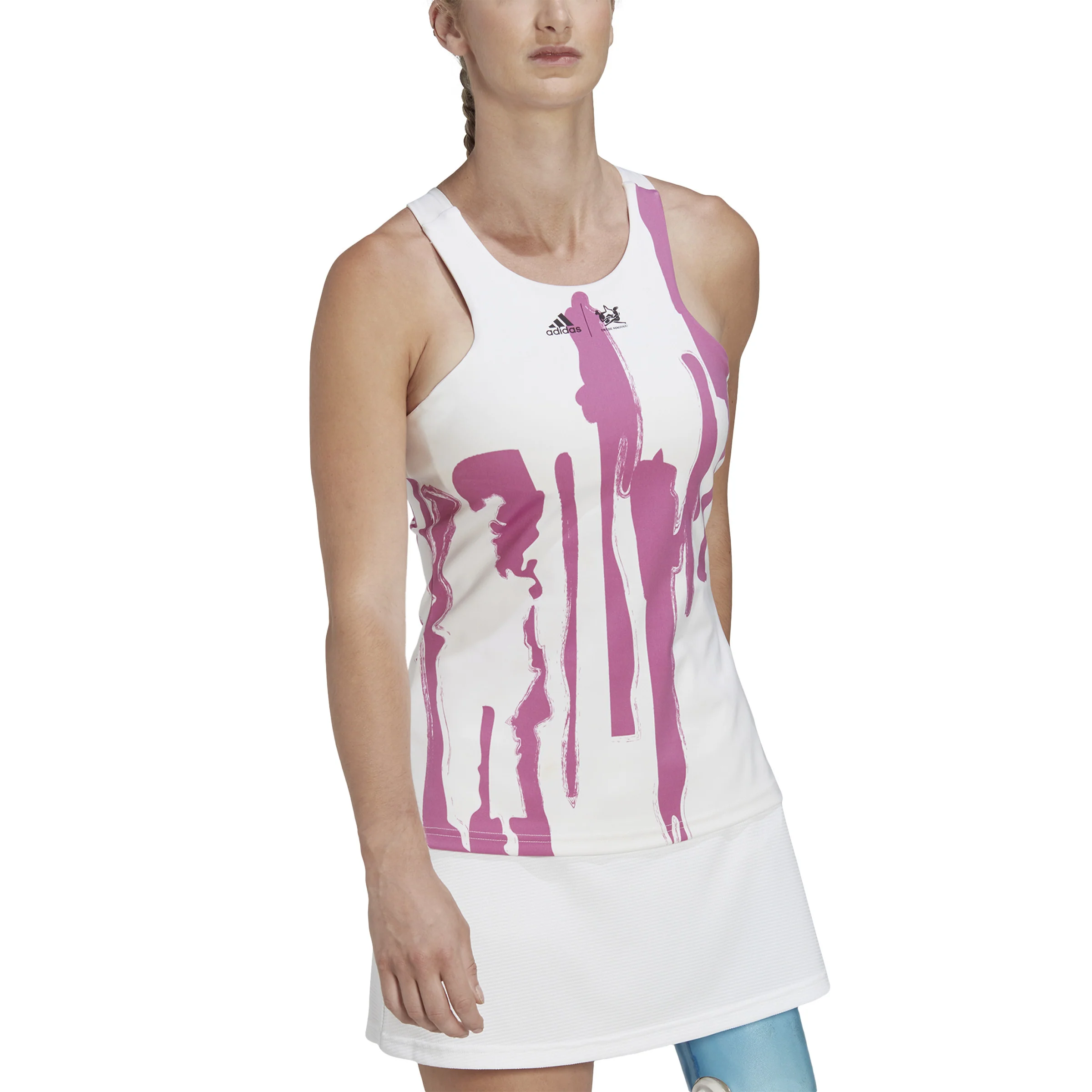New York Y Tank-Top Damen-Weiß,Lila - Image 4