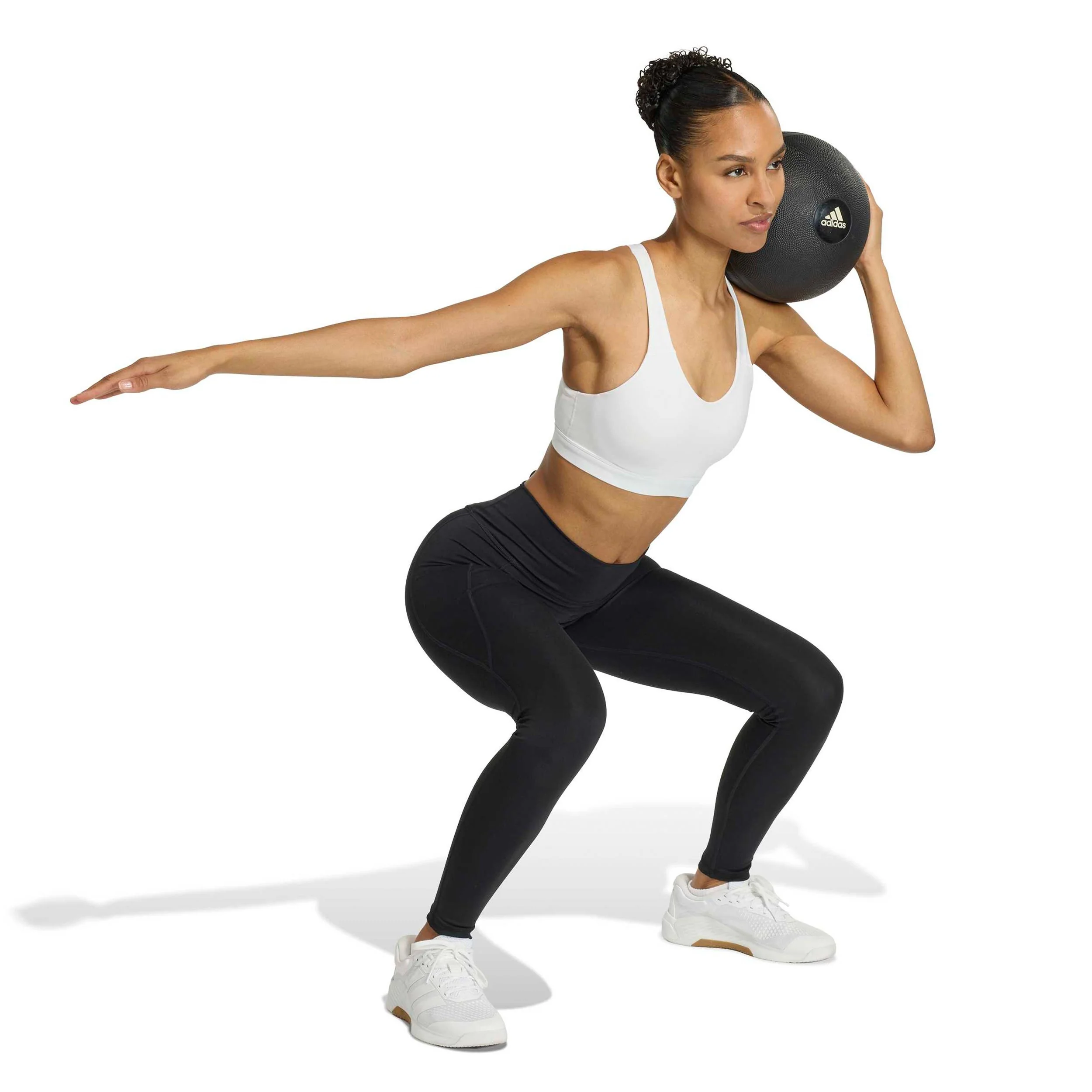 Optime Essentials High Support Sport-BH Damen - weiß - Image 5