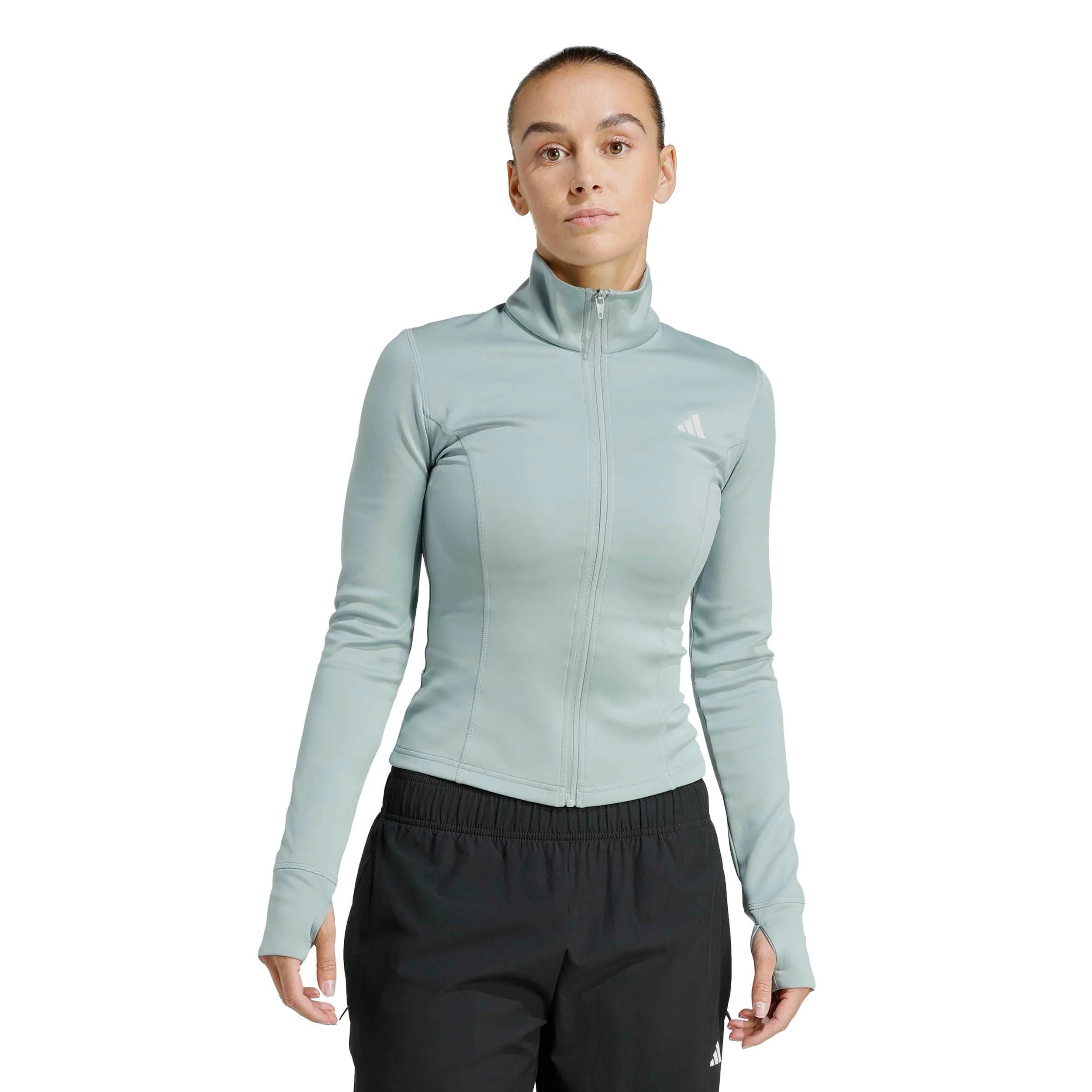 Optime Essentials Trainingsjacke Damen-salbei - Image 2