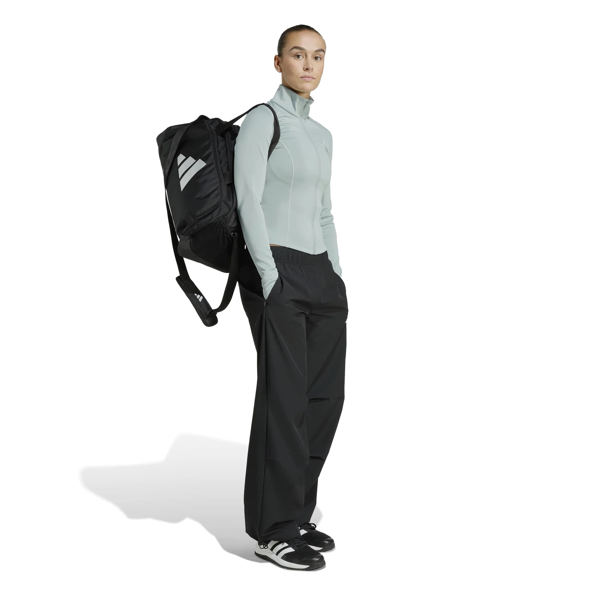 Optime Essentials Trainingsjacke Damen-salbei - Image 7