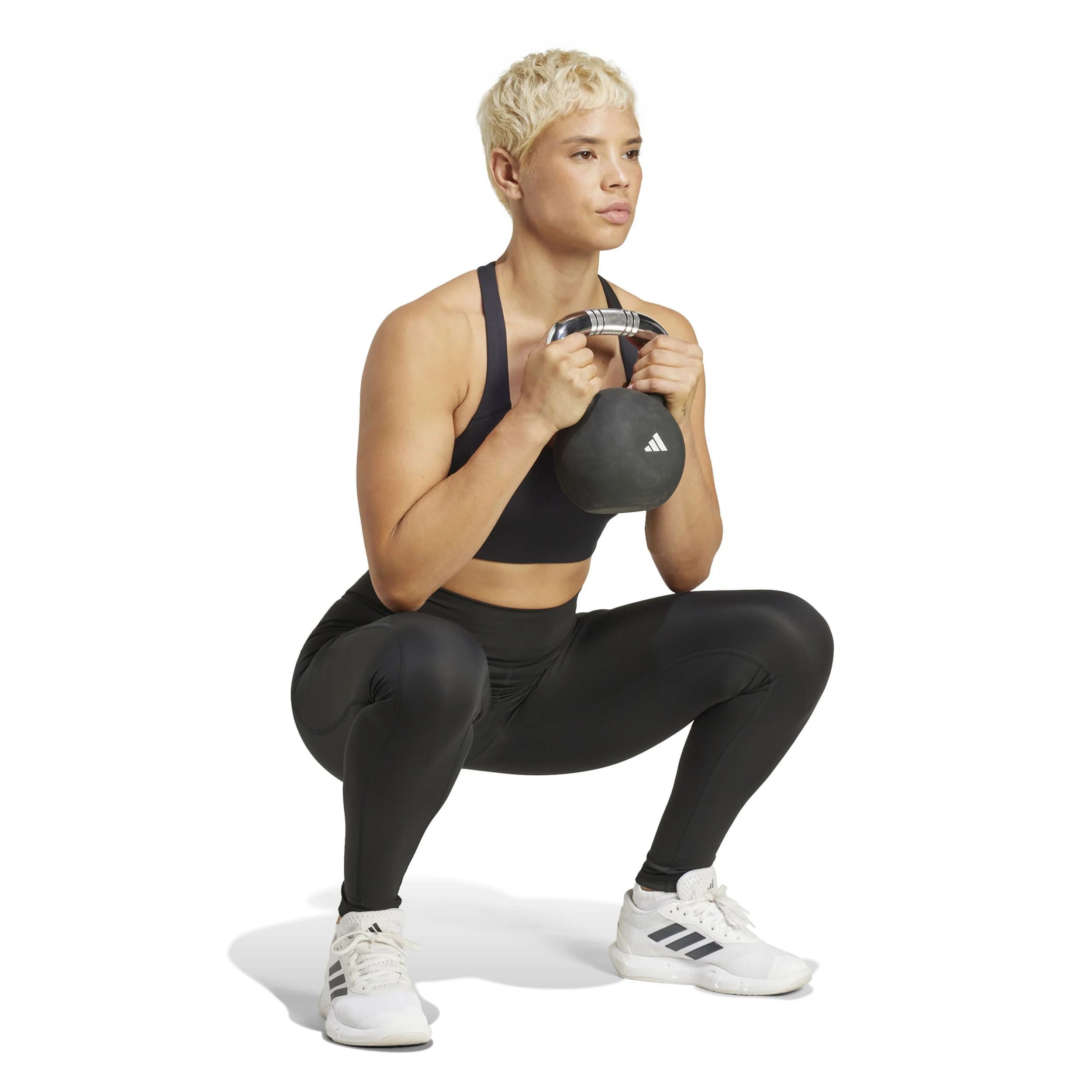 Optime High Rise Tight Damen-Schwarz - Image 4
