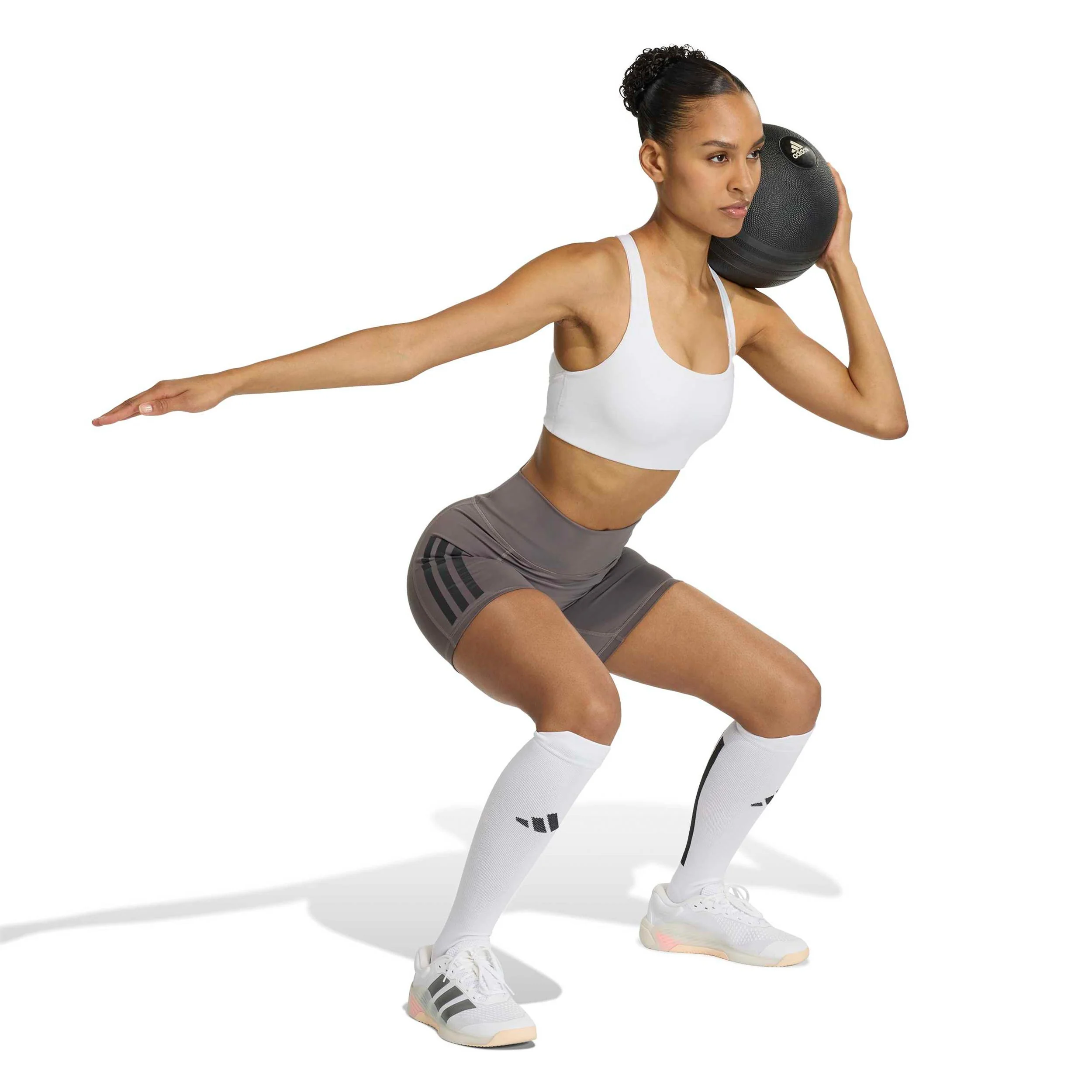 Optime Workout Medium Support Sport-BH Damen - weiß - Image 5
