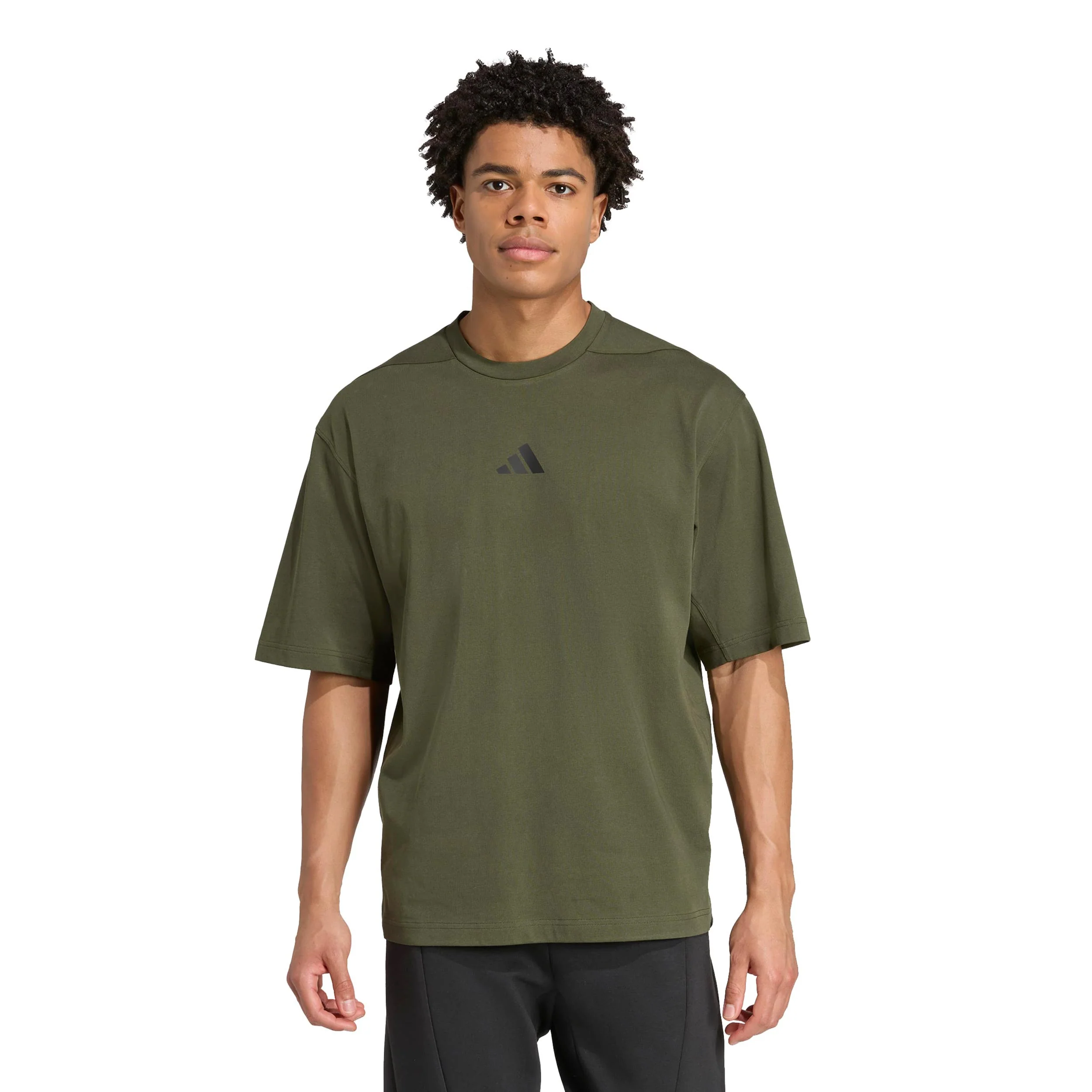 Oversize T-Shirt Herren-dunkelgrün - Image 2