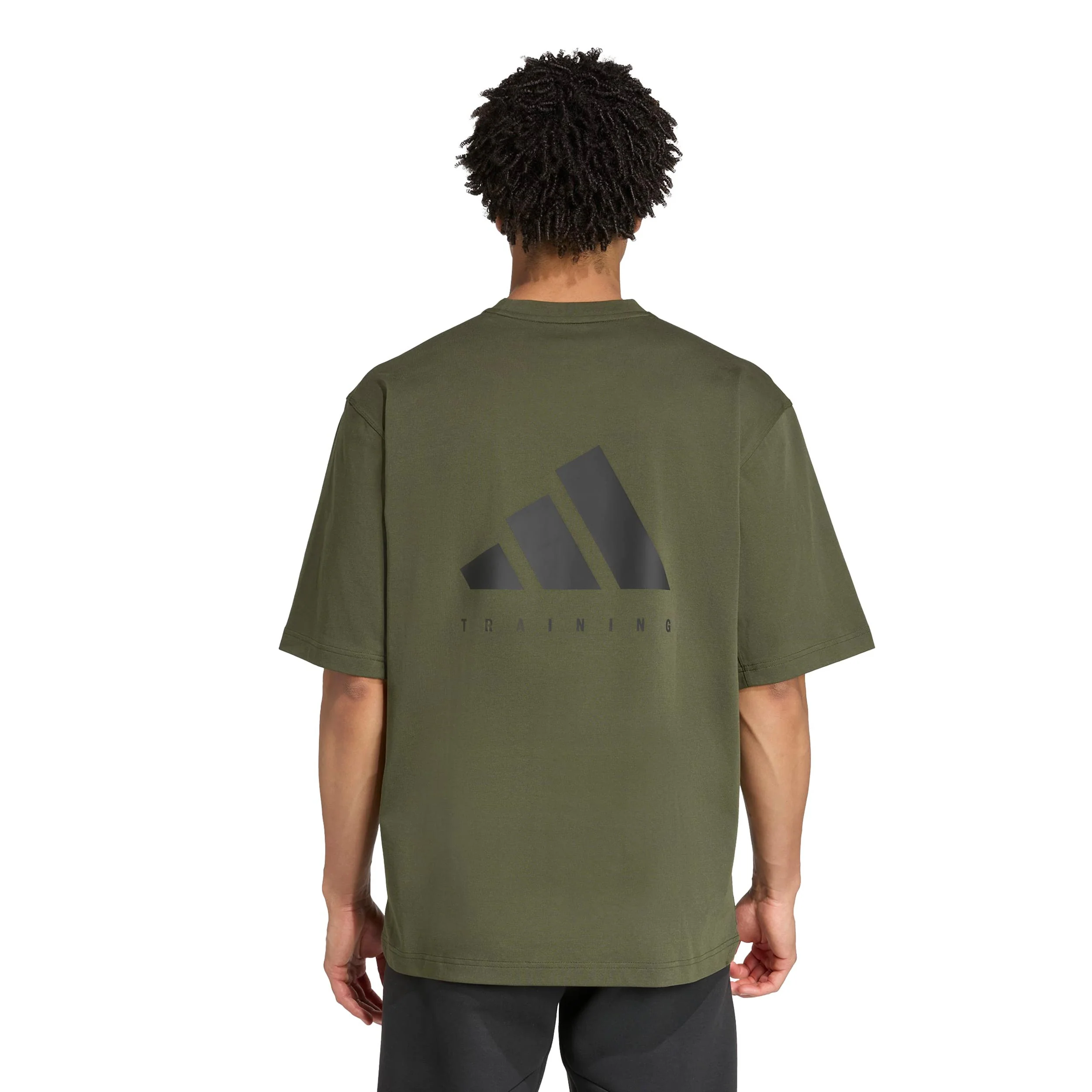 Oversize T-Shirt Herren-dunkelgrün - Image 3