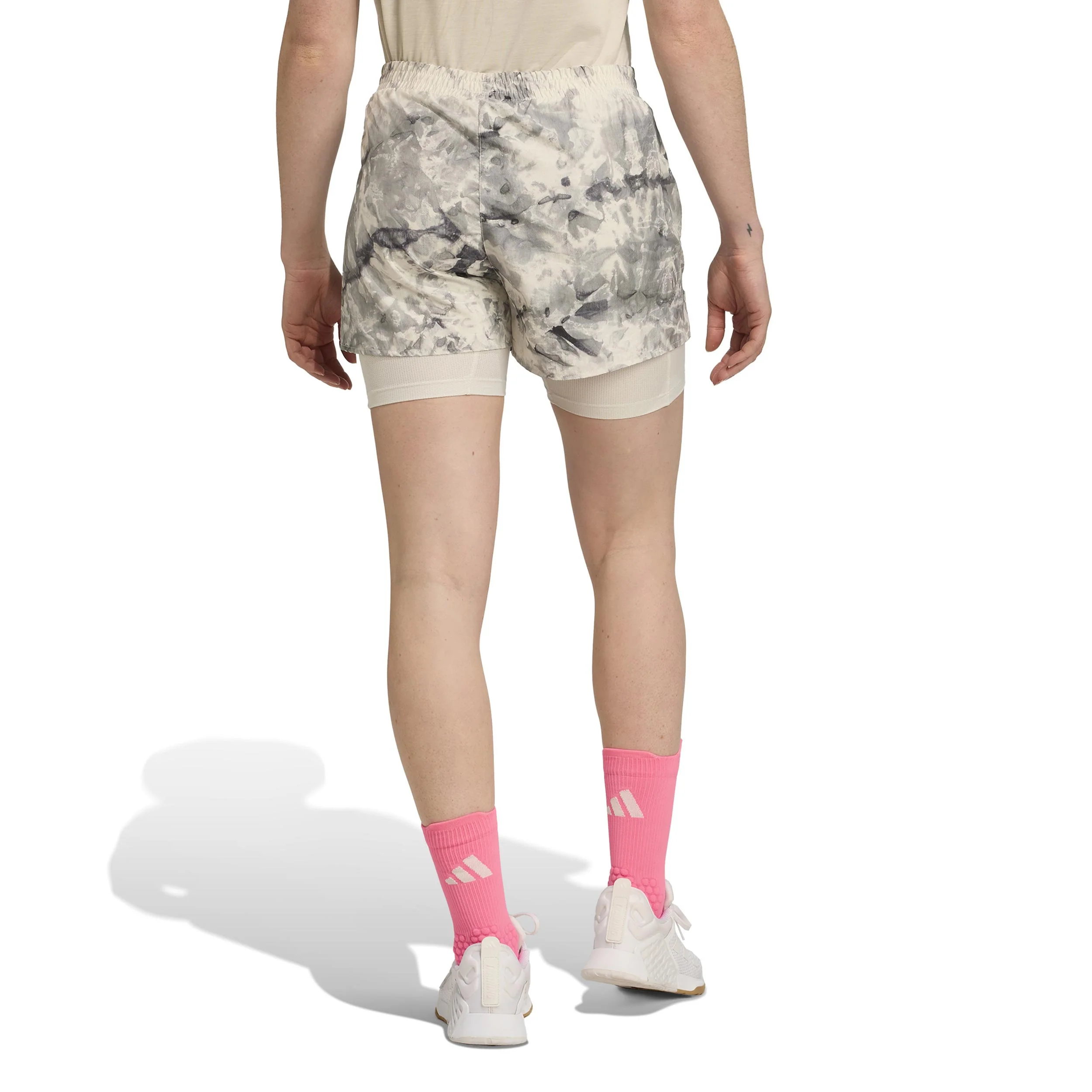 Own The Run 2in1 Laufshorts Damen-Grau,Schwarz - Image 3