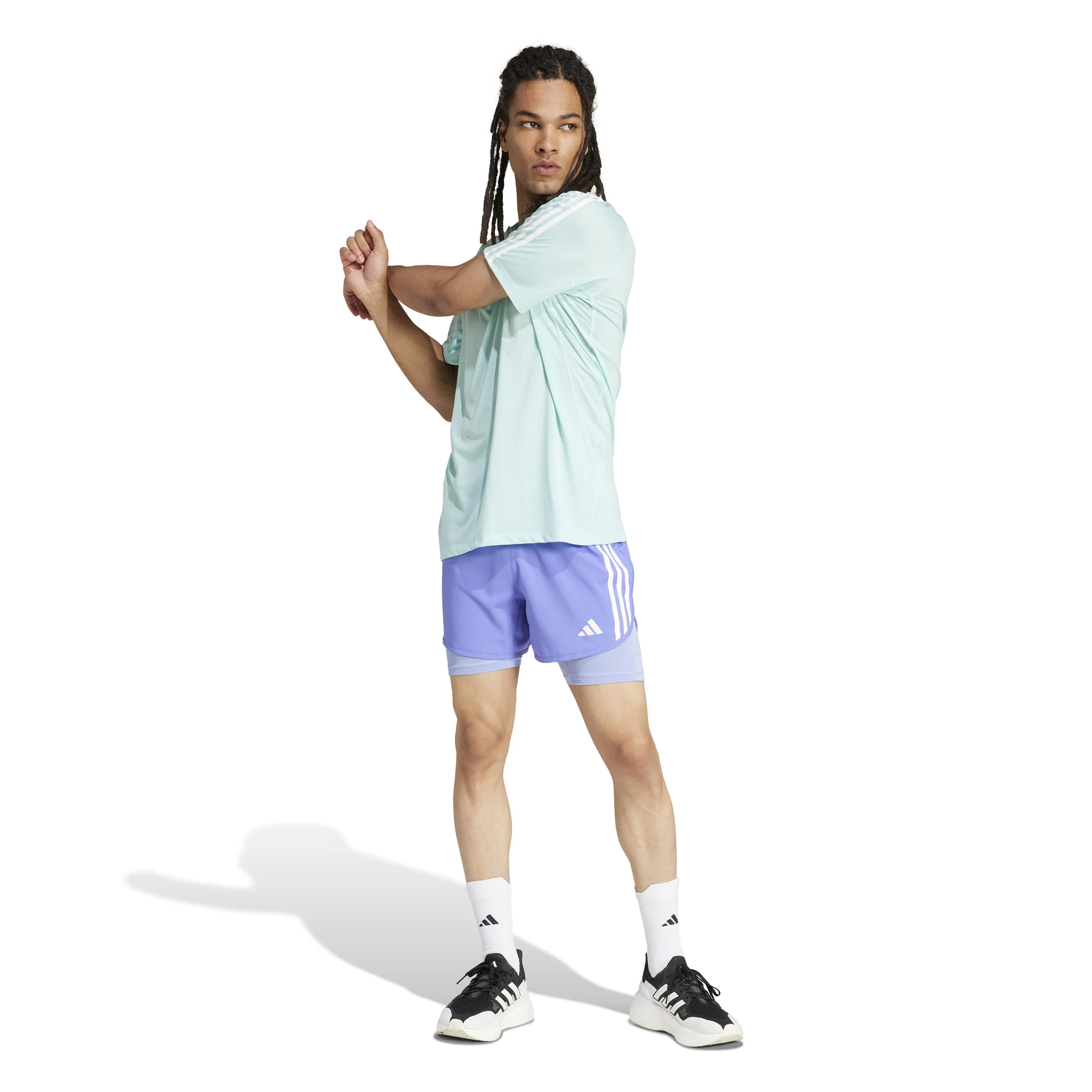 Own The Run 3S Laufshirt Herren-Grün - Image 4