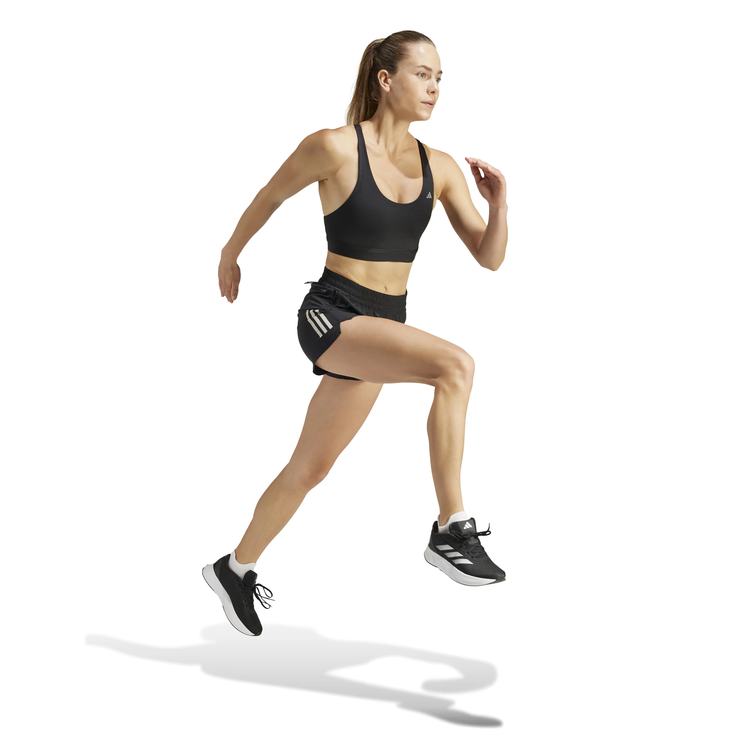 Own The Run 4inch Laufshorts Damen-Schwarz - Image 4