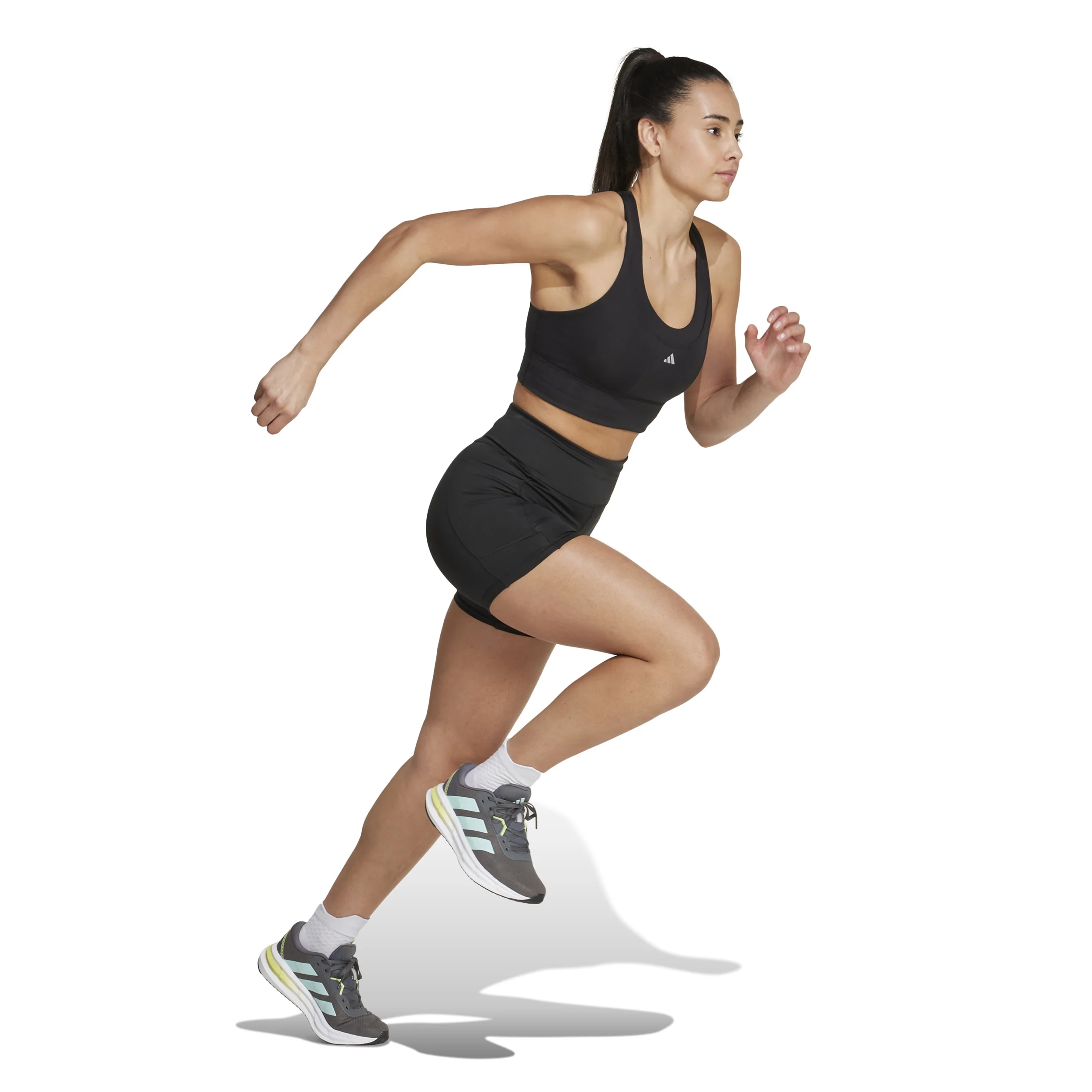Own The Run 5in Lauftight Damen-Schwarz - Image 4