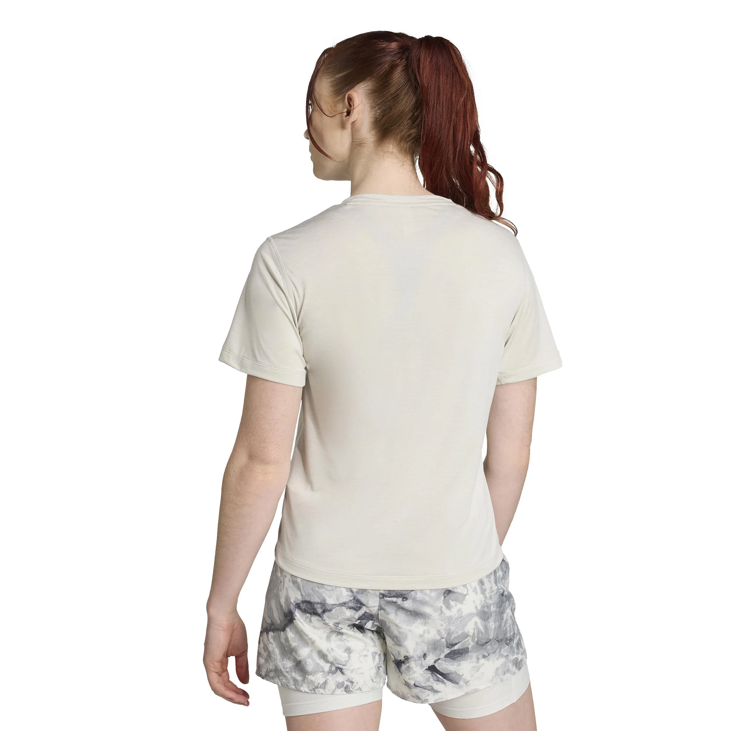 Own The Run Laufshirt Damen-Creme - Image 3