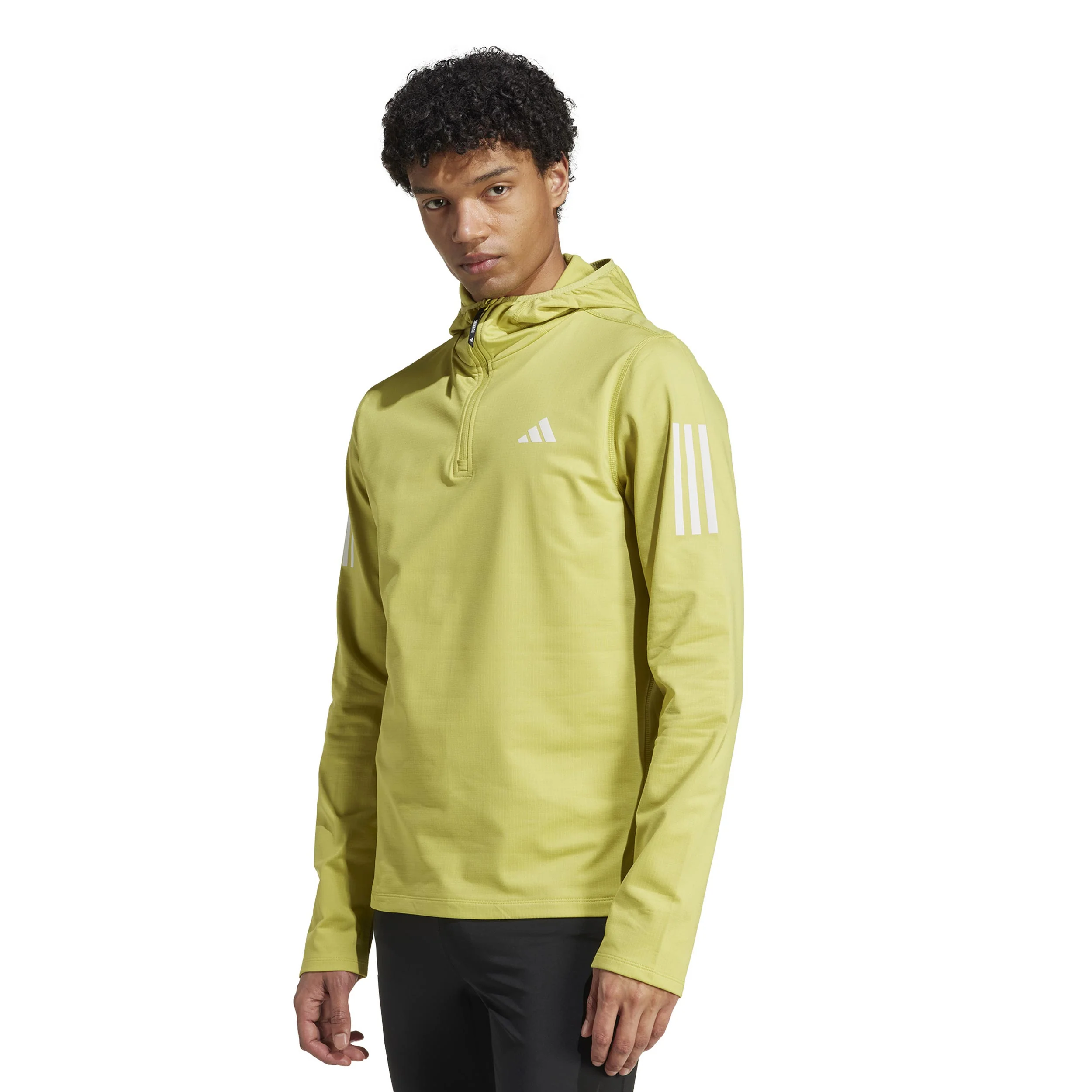 Own the Run Winter Half-Zip Laufshirt Herren-gelb - Image 2