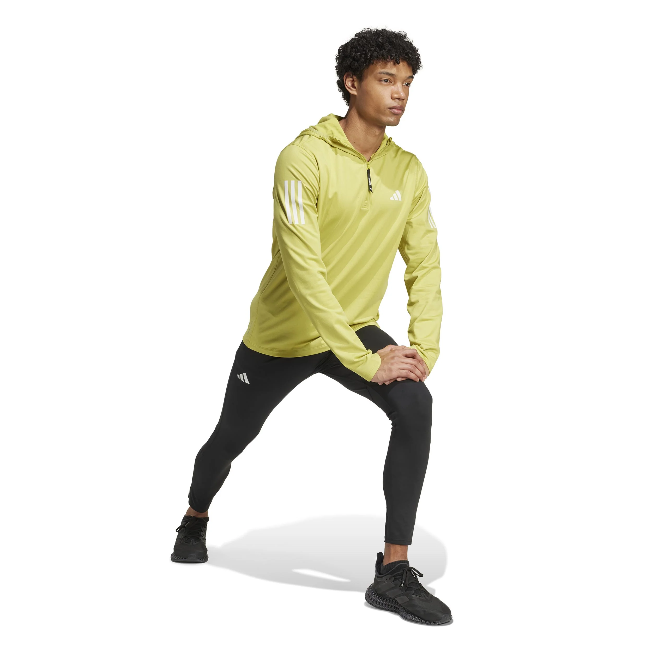 Own the Run Winter Half-Zip Laufshirt Herren-gelb - Image 4