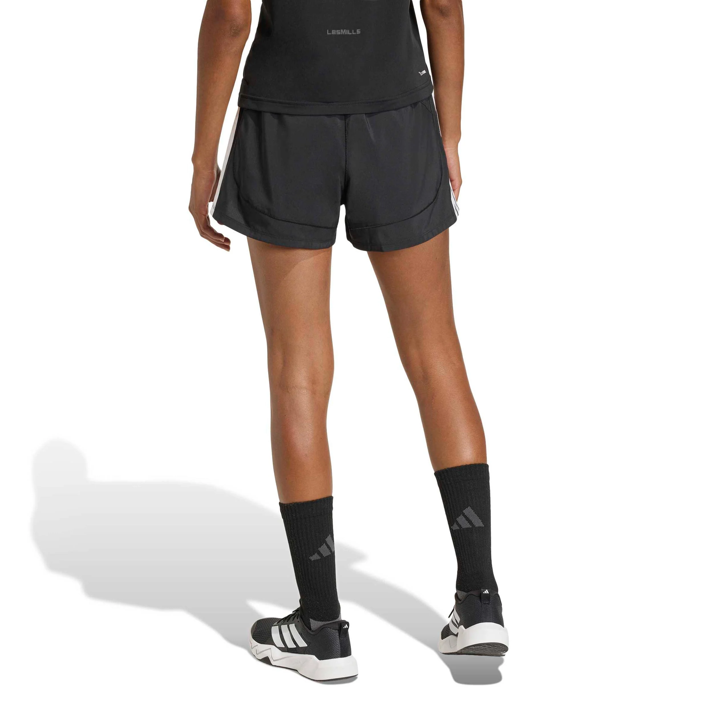 Pacer 2In1 Shorts Damen - schwarz, weiß - Image 3