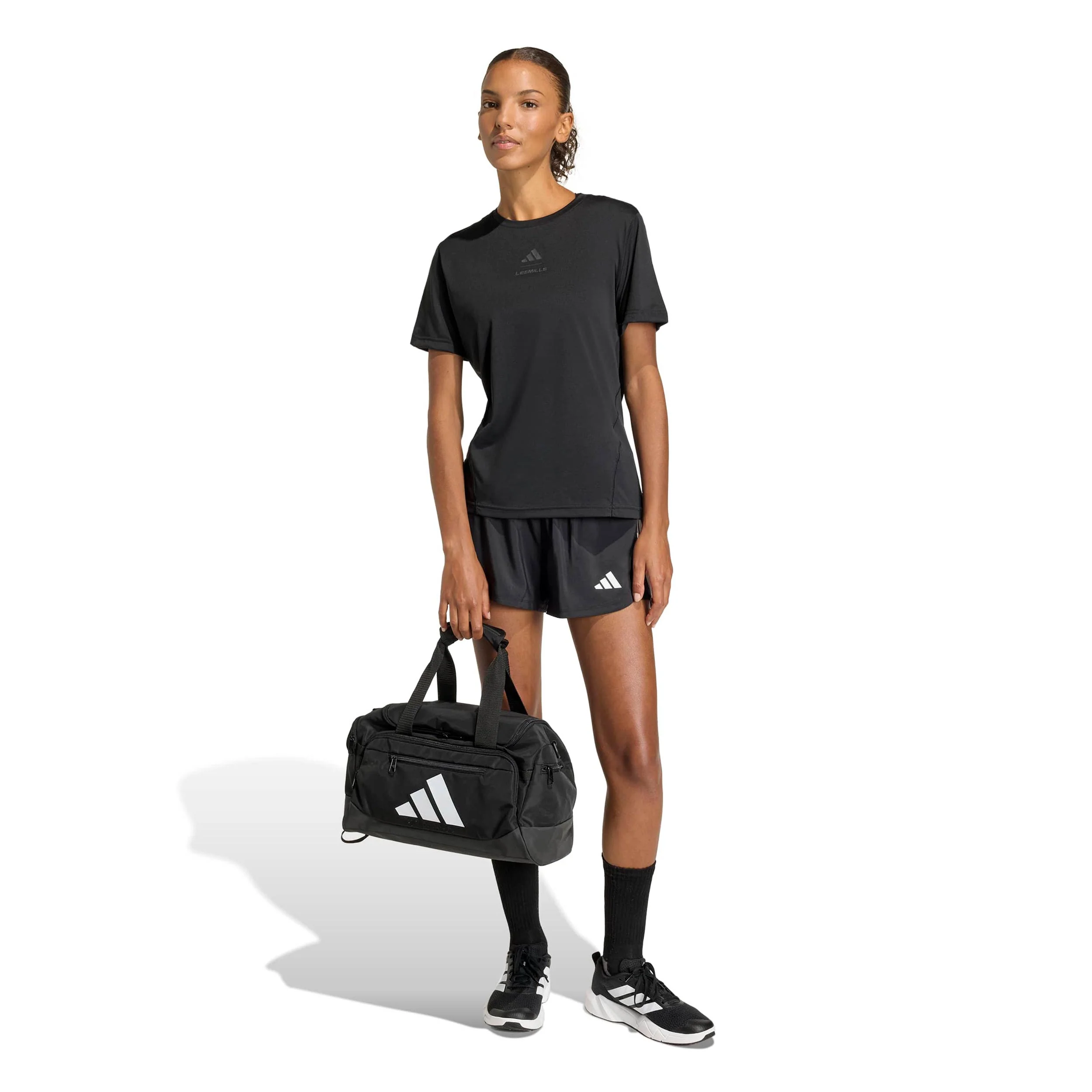 Pacer 2In1 Shorts Damen - schwarz, weiß - Image 5