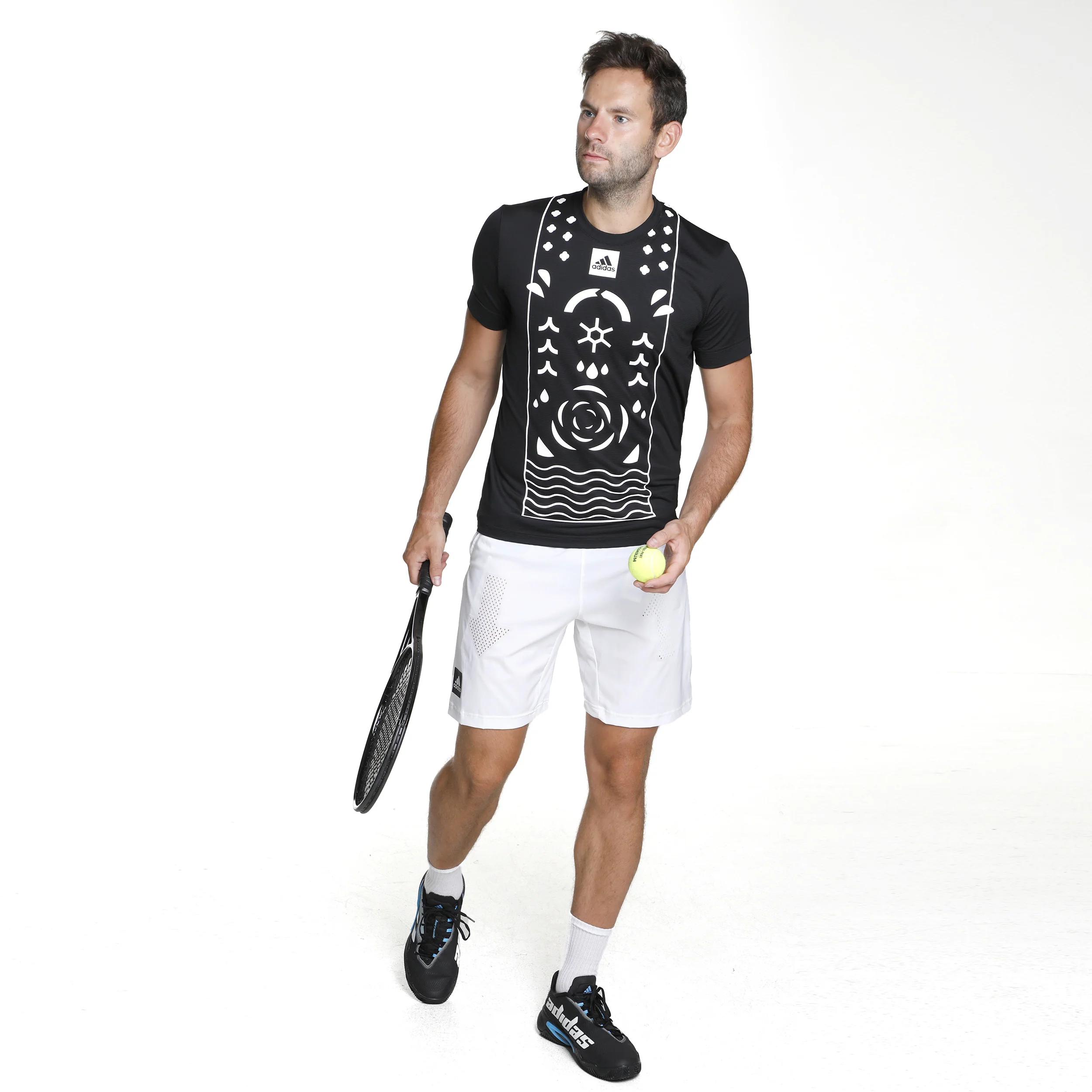 Paris Ergo Shorts Herren-Weiß,Grau - Image 5