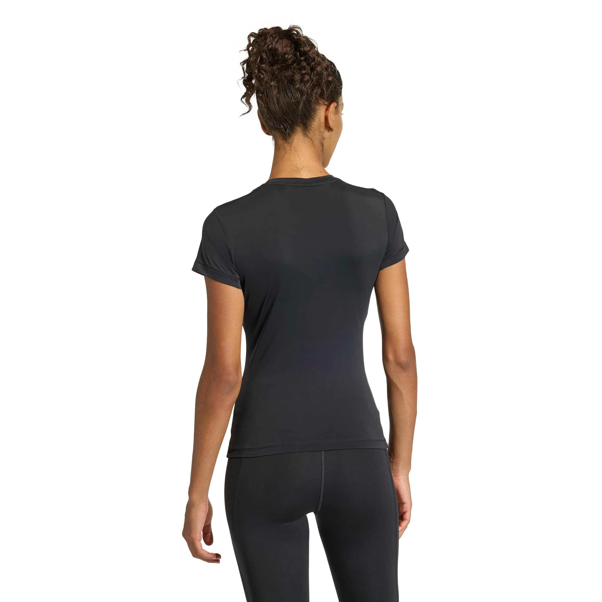 Power Essentials T-Shirt Damen-schwarz - Image 3
