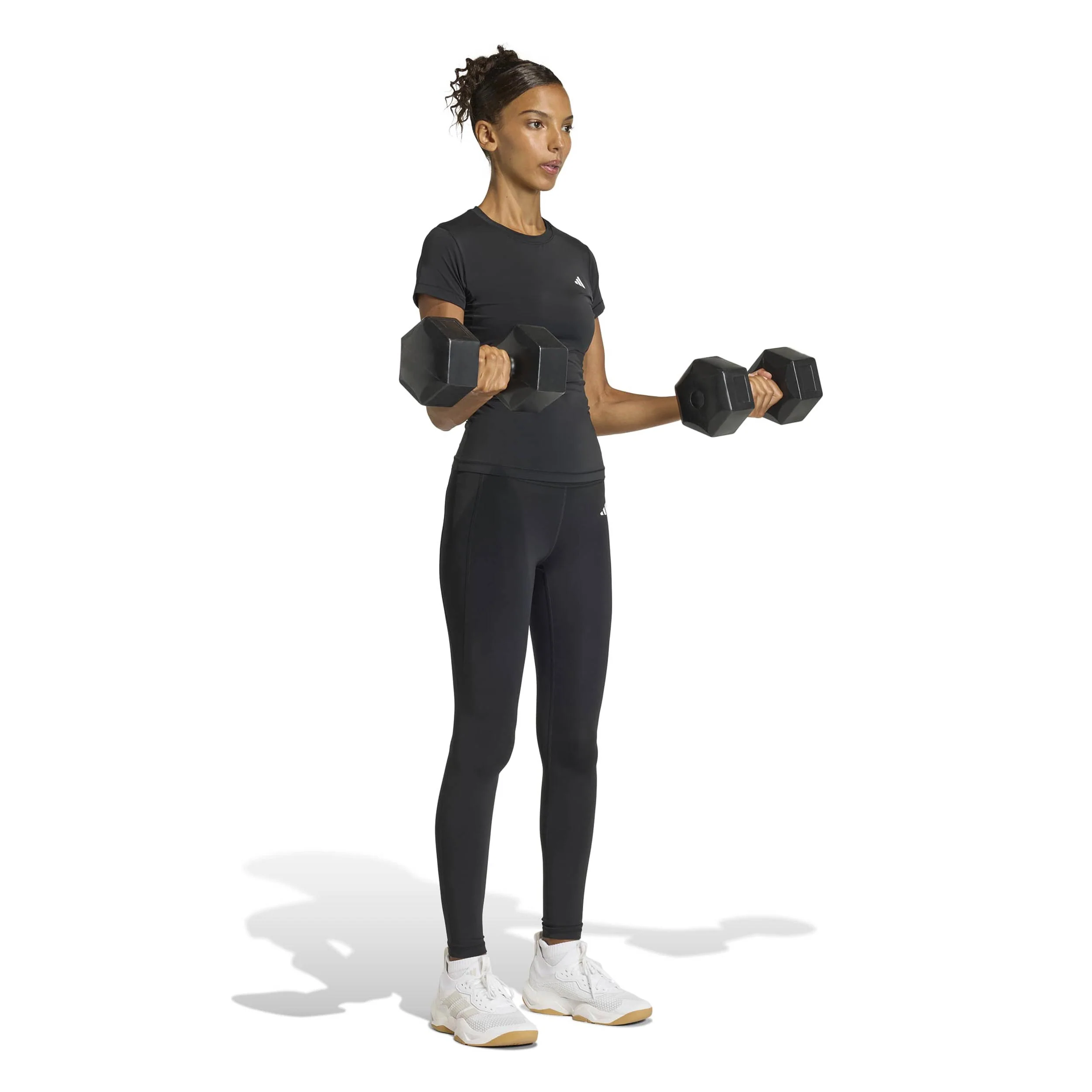 Power Essentials T-Shirt Damen-schwarz - Image 4