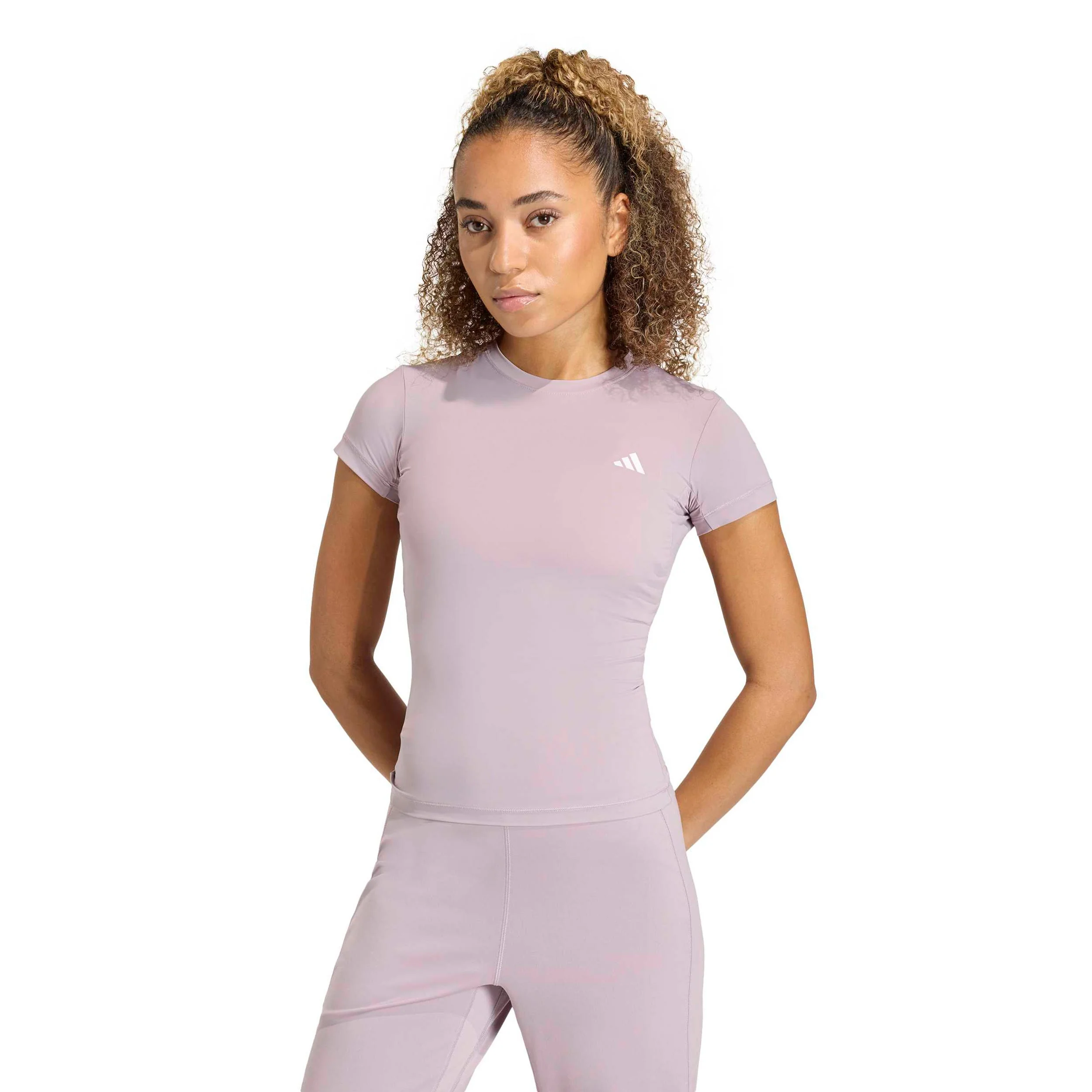 Power Essentials Workout T-Shirt Damen - rosa - Image 2