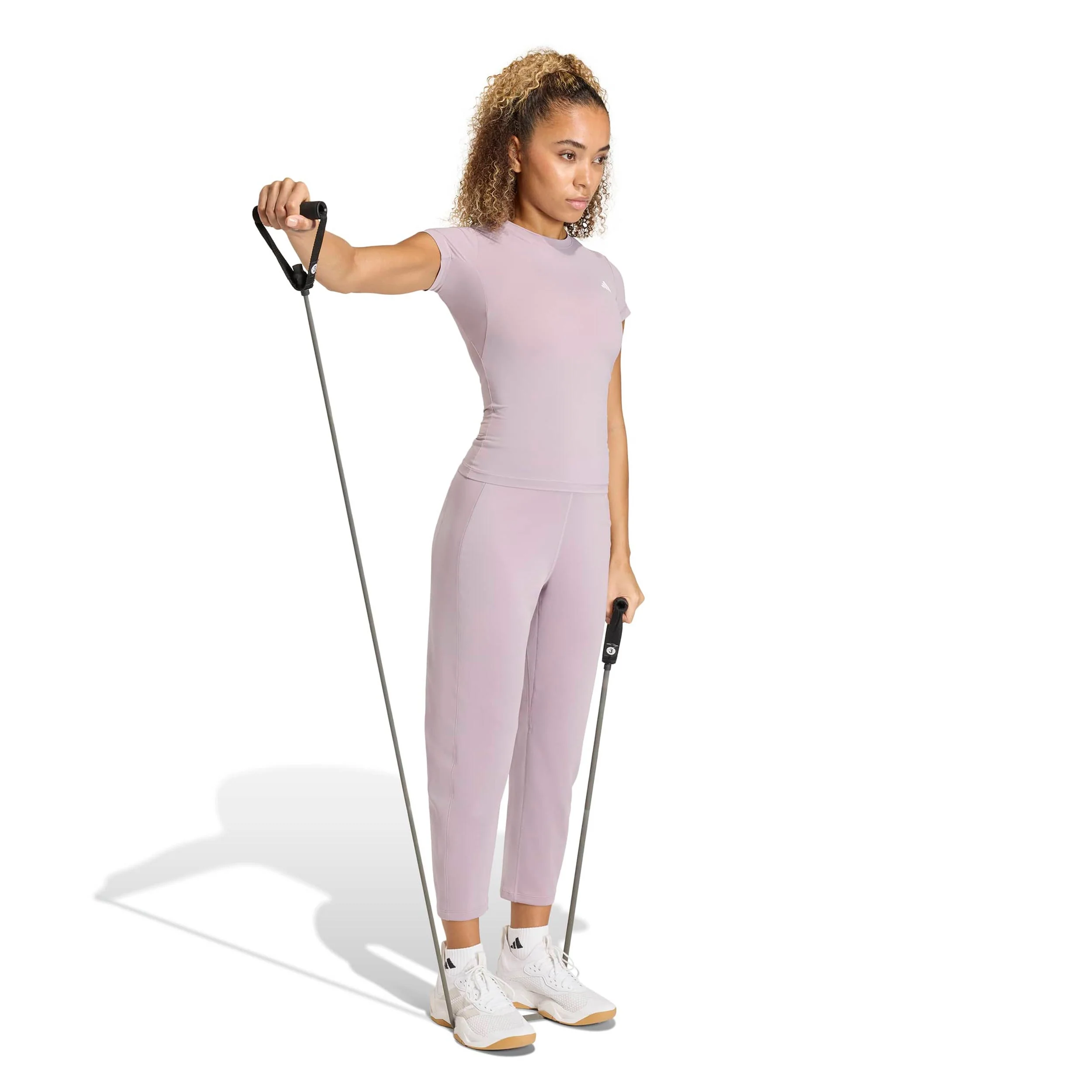 Power Essentials Workout T-Shirt Damen - rosa - Image 4