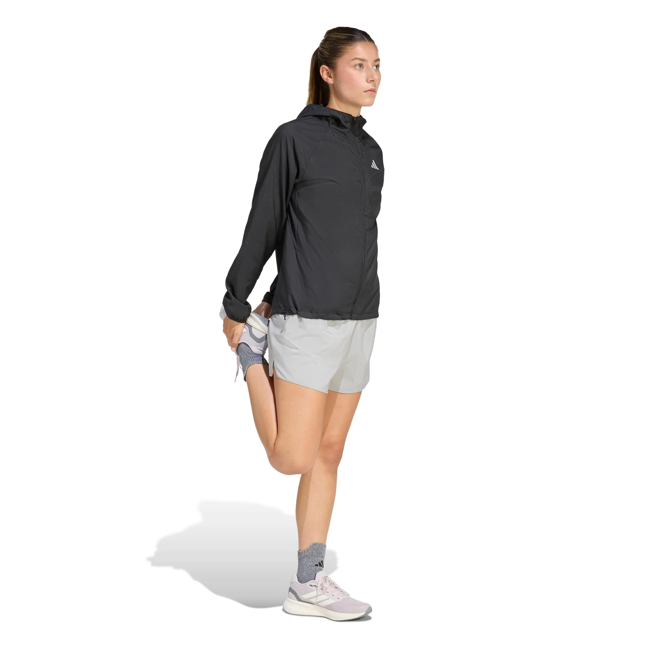 Run Essential Laufjacke Damen-schwarz - Image 4