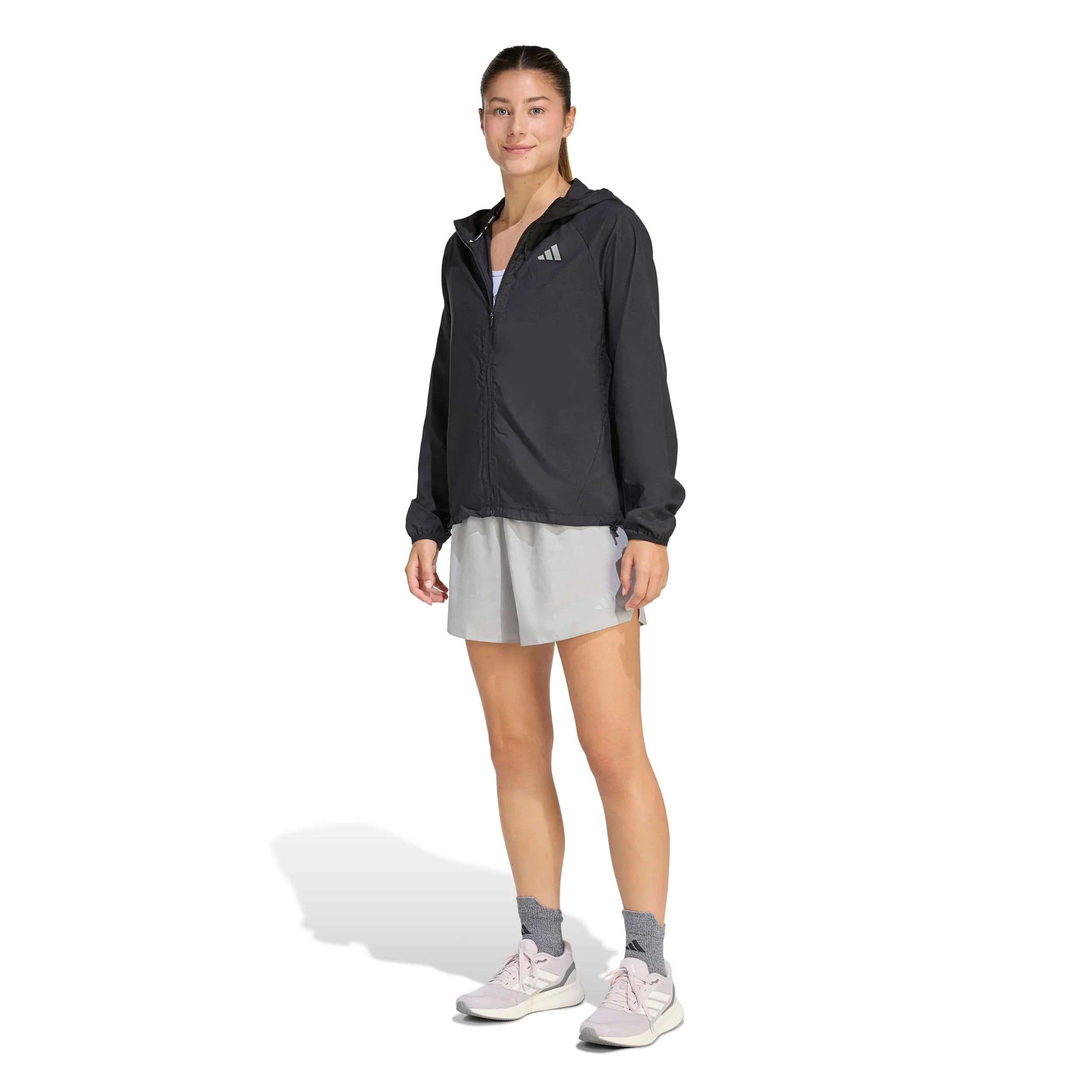 Run Essential Laufjacke Damen-schwarz - Image 5