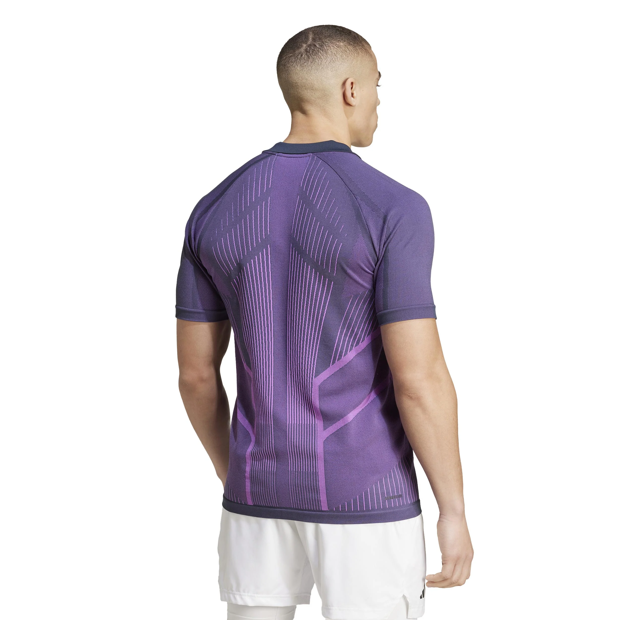 Seamless Pro Polo Herren-Lila,Berry - Image 3