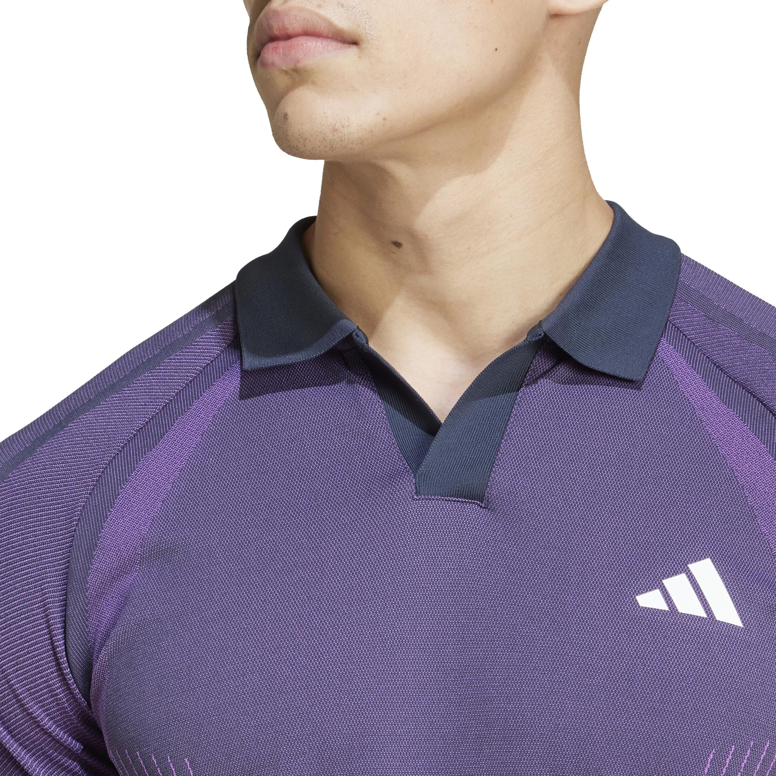 Seamless Pro Polo Herren-Lila,Berry - Image 6