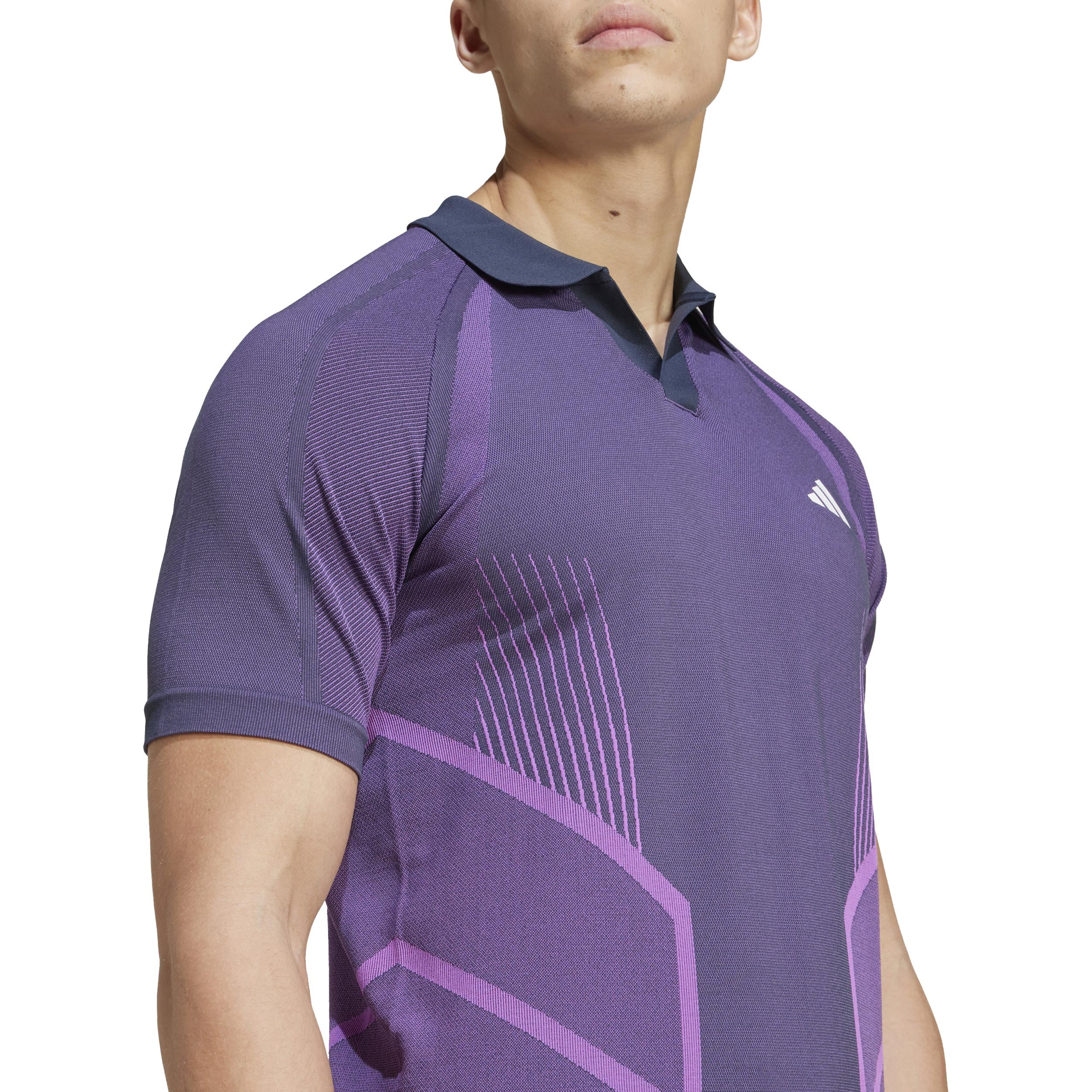 Seamless Pro Polo Herren-Lila,Berry - Image 7