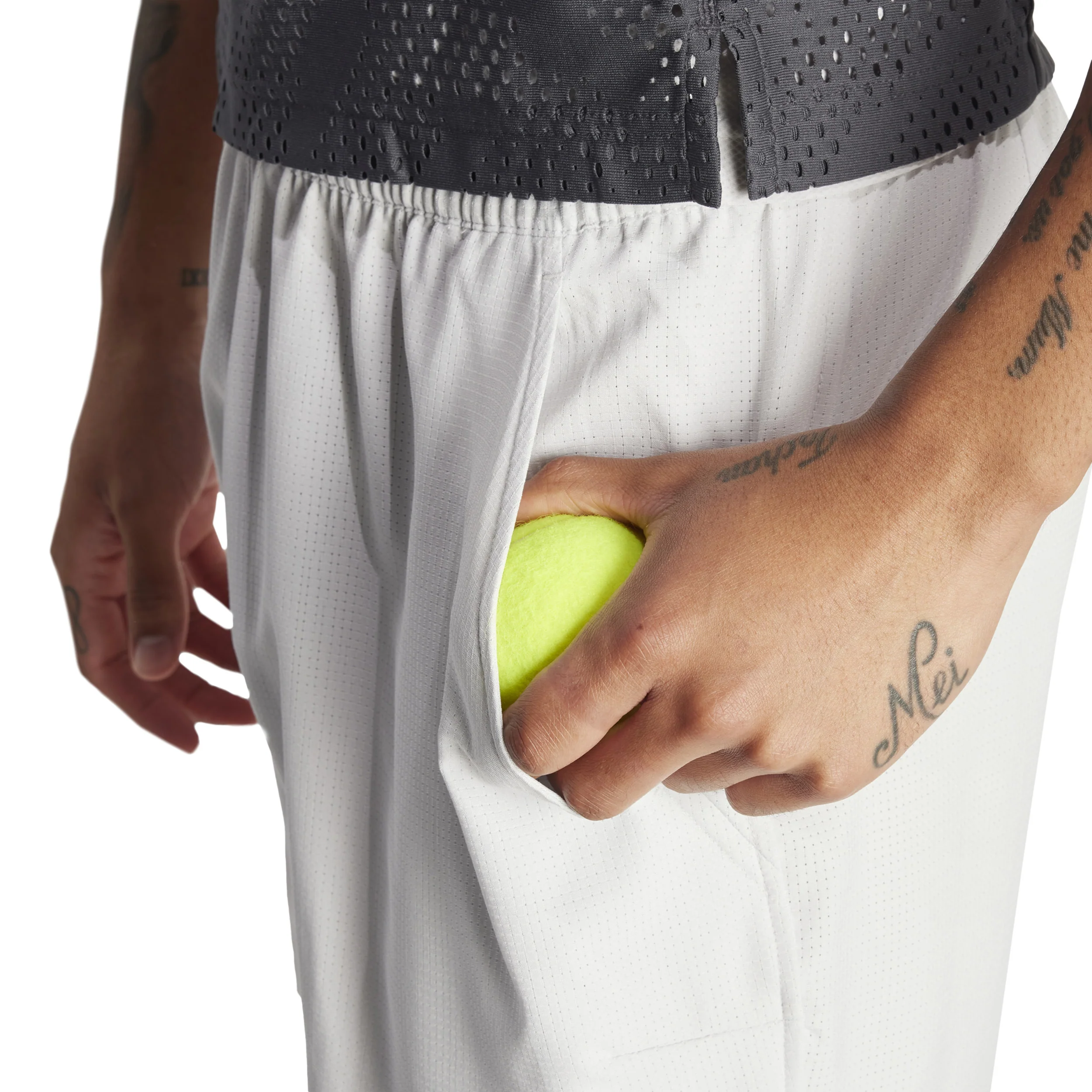 Set With Tight 7in Shorts Herren-Hellgrau,Schwarz - Image 5