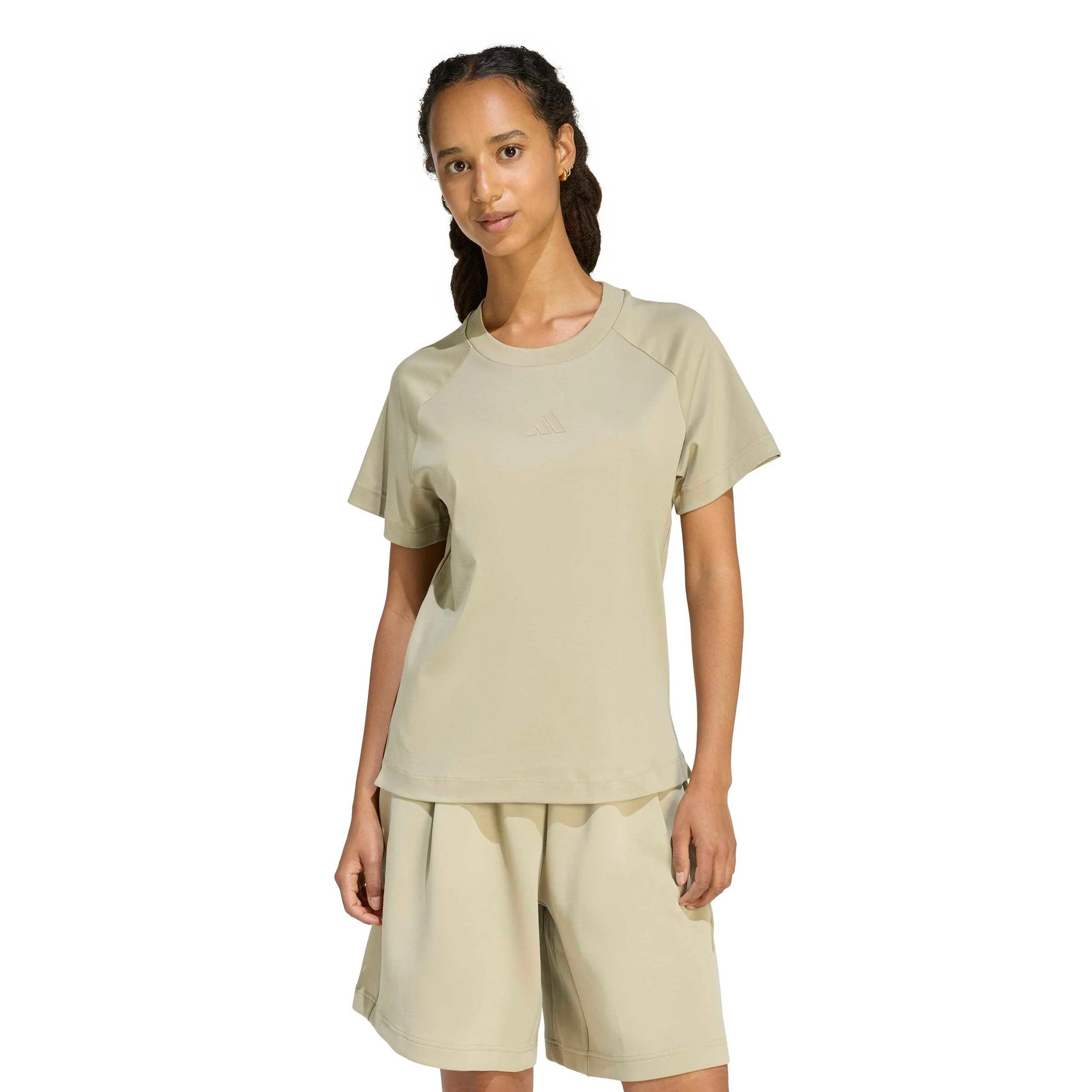 Soft Luxus T-Shirt Damen - beige - Image 2