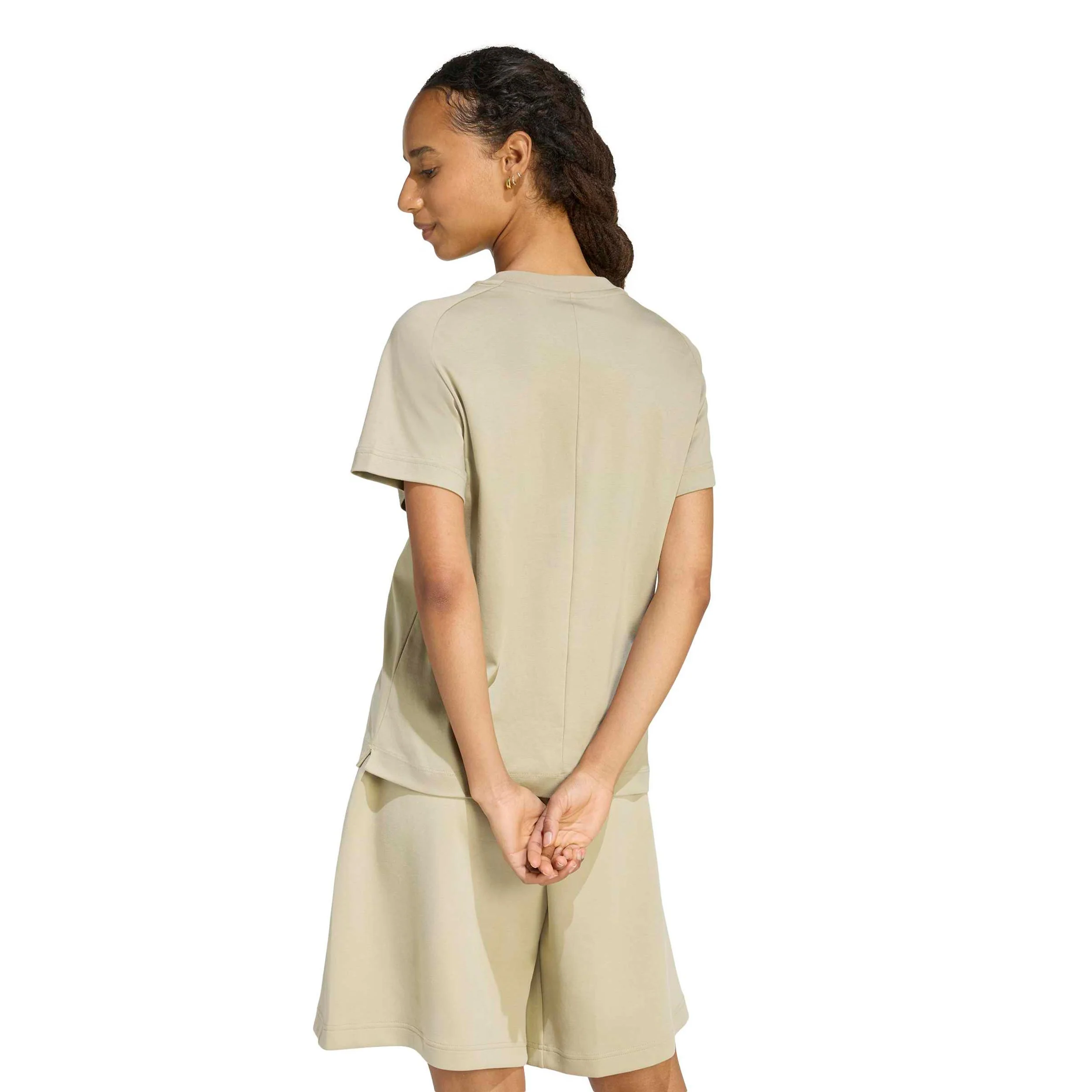 Soft Luxus T-Shirt Damen - beige - Image 3