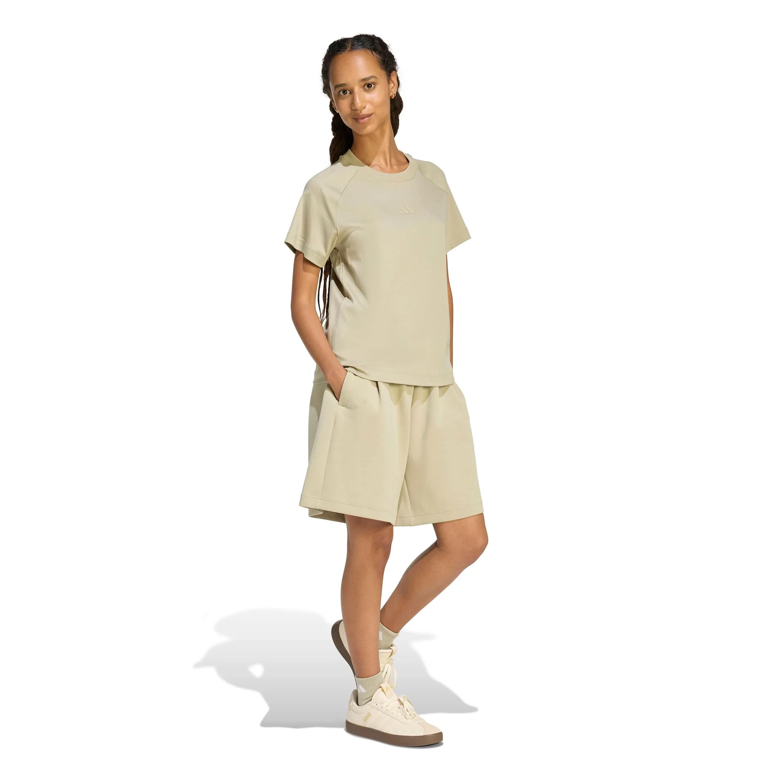 Soft Luxus T-Shirt Damen - beige - Image 4