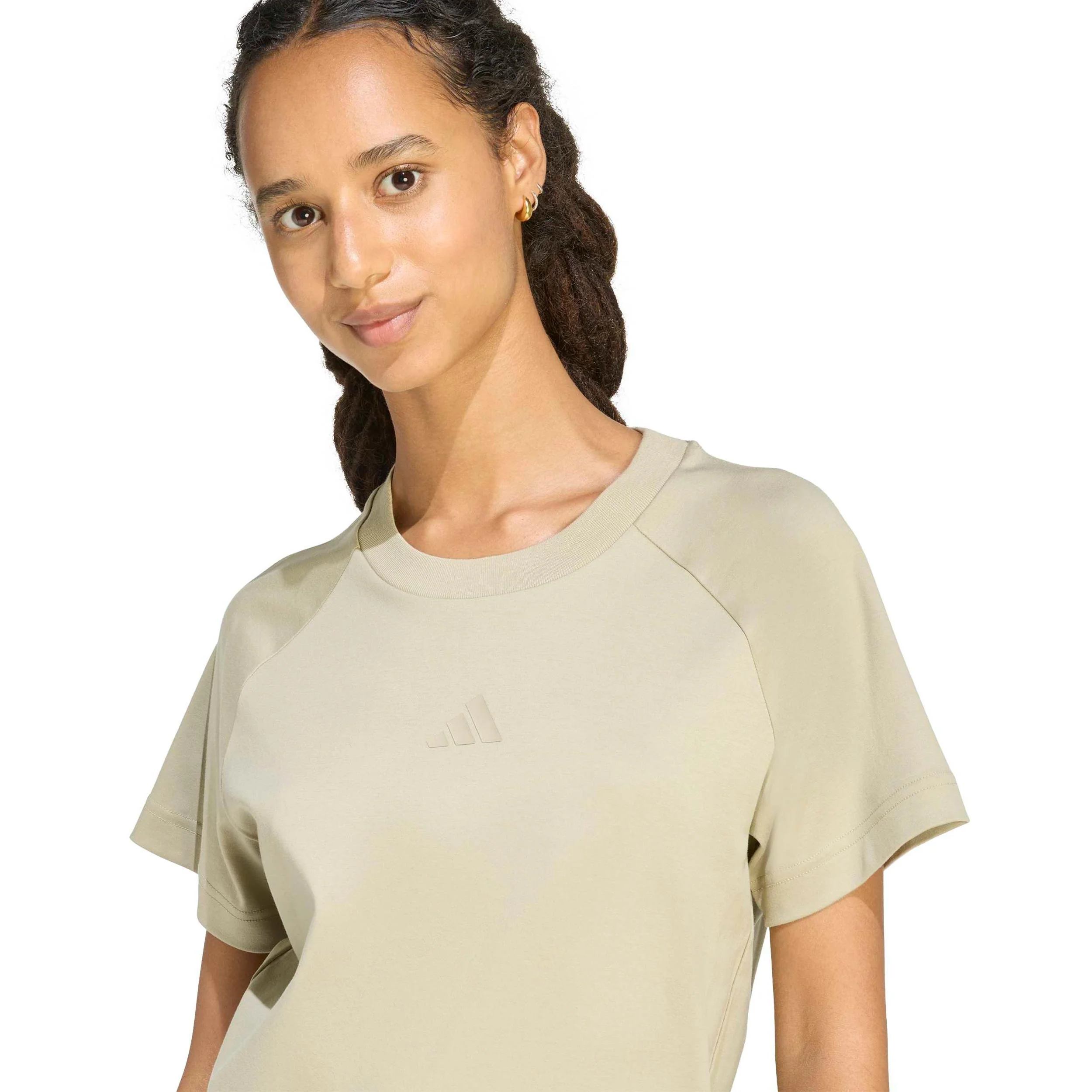 Soft Luxus T-Shirt Damen - beige - Image 5