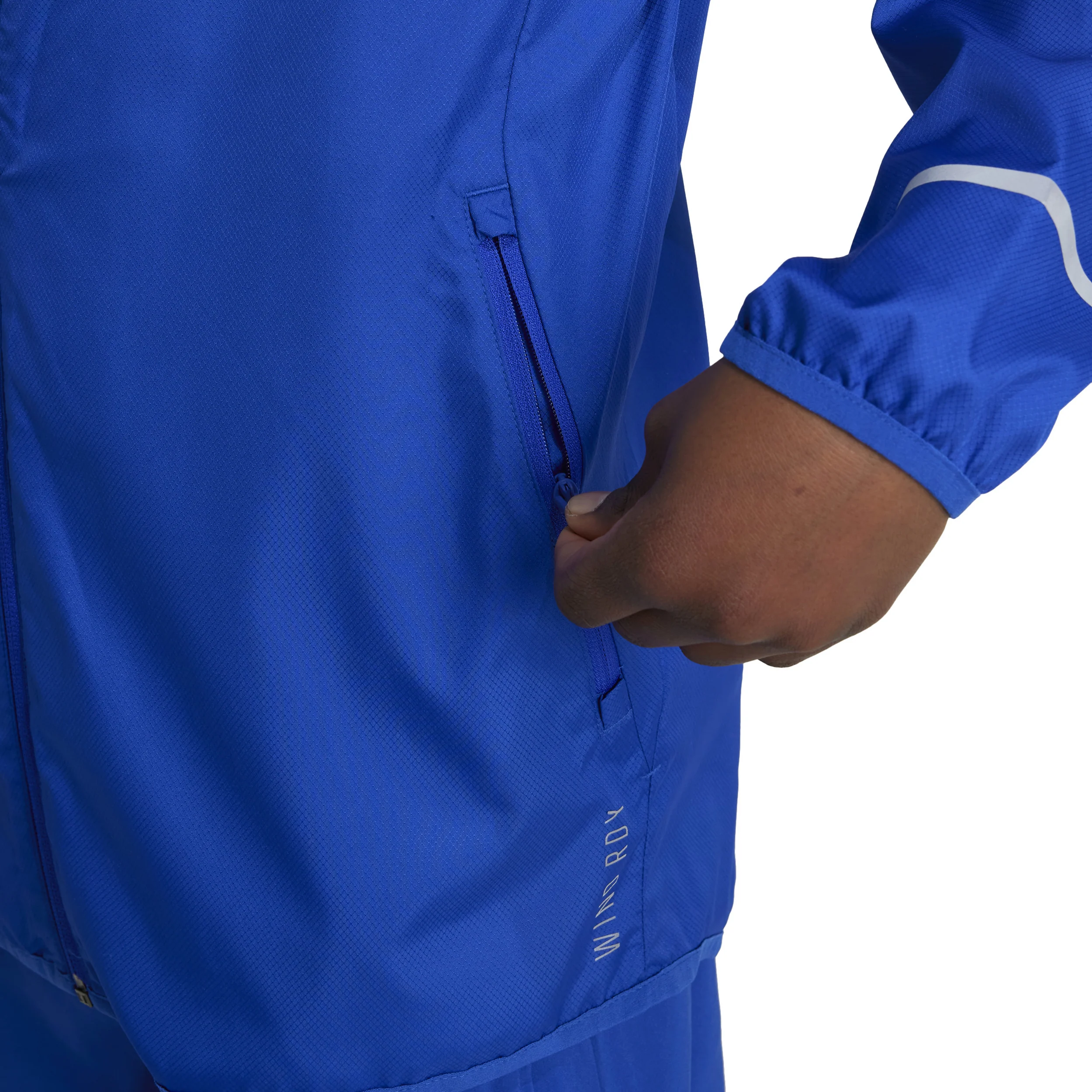 Teamwear WindReady Laufjacke Kinder-Blau - Image 3