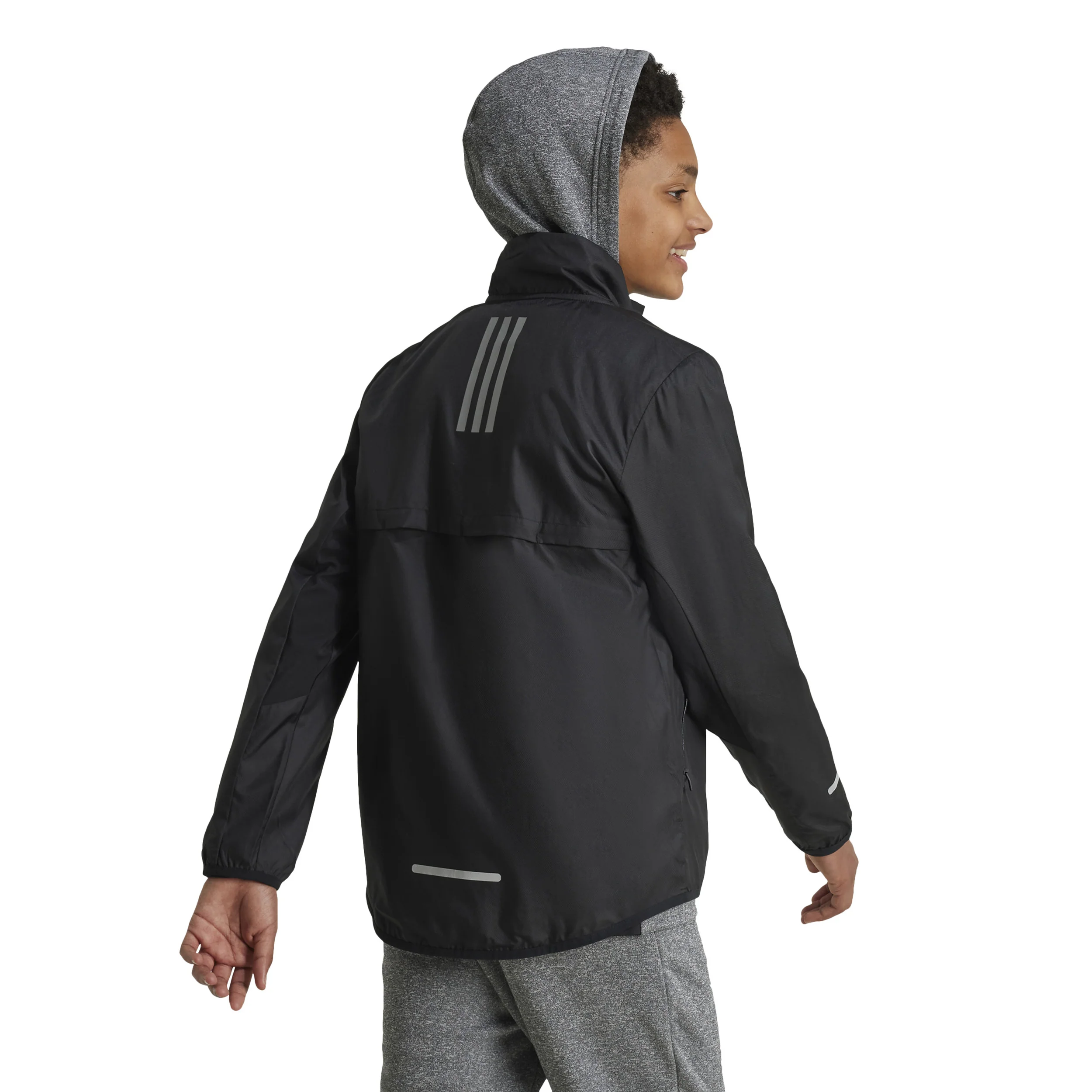 Teamwear WindReady Laufjacke Kinder-Schwarz - Image 3