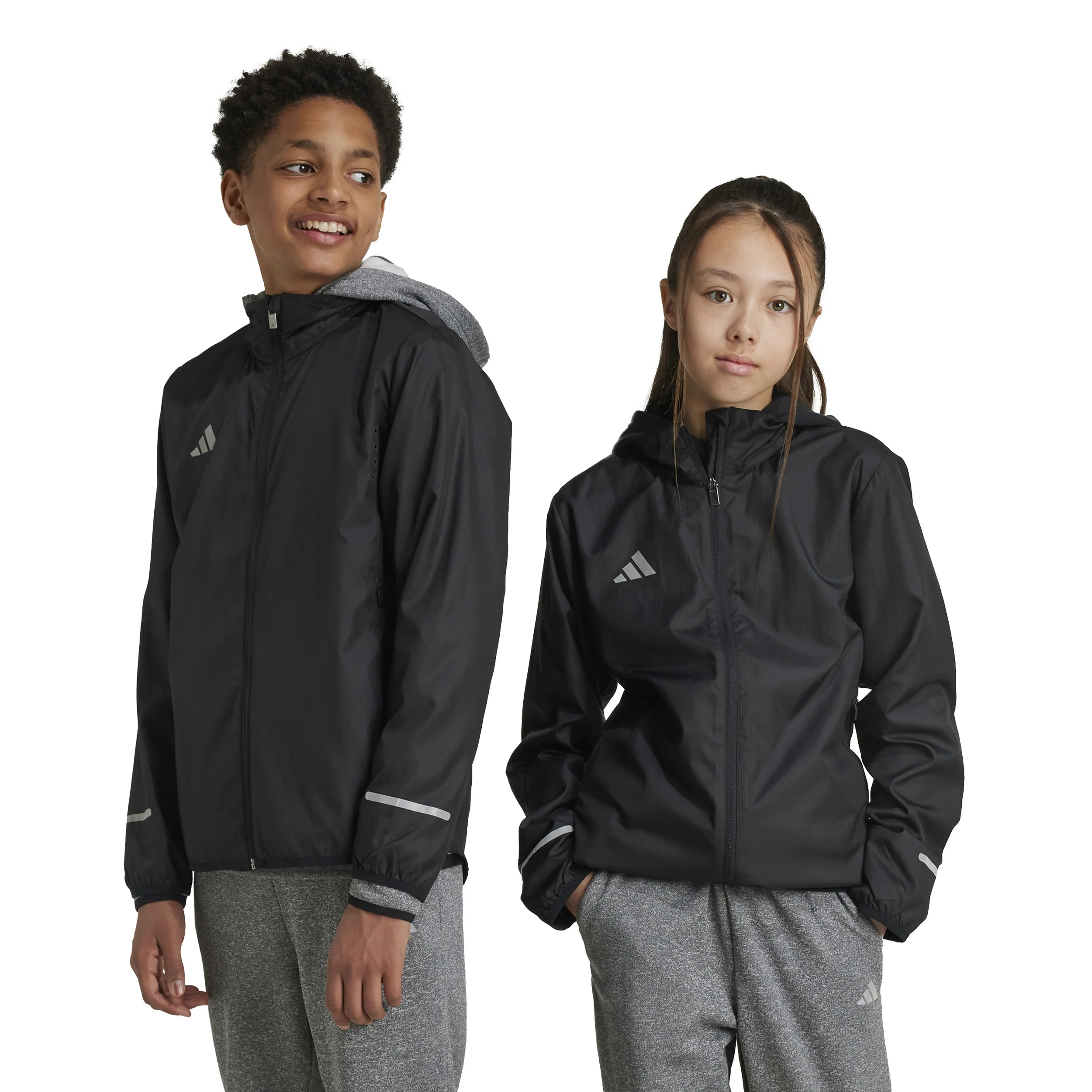 Teamwear WindReady Laufjacke Kinder-Schwarz - Image 7