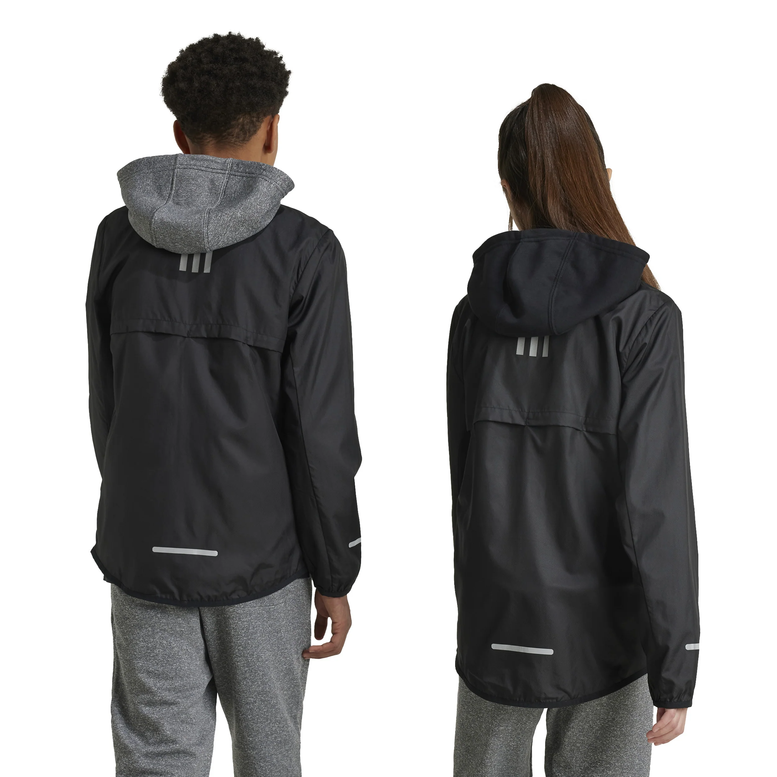 Teamwear WindReady Laufjacke Kinder-Schwarz - Image 8