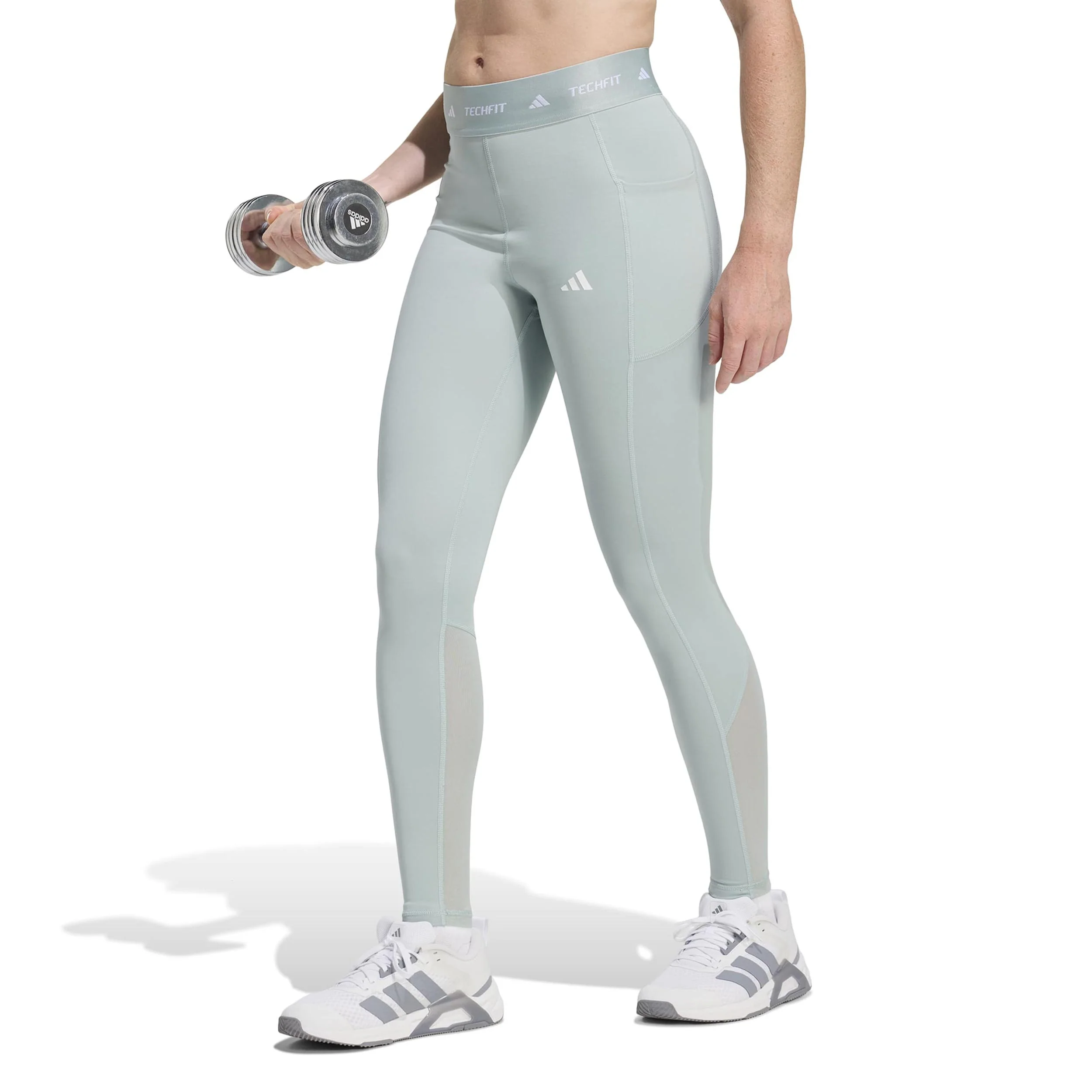 TECHFIT Stash Pocket Tight Damen-salbei - Image 2