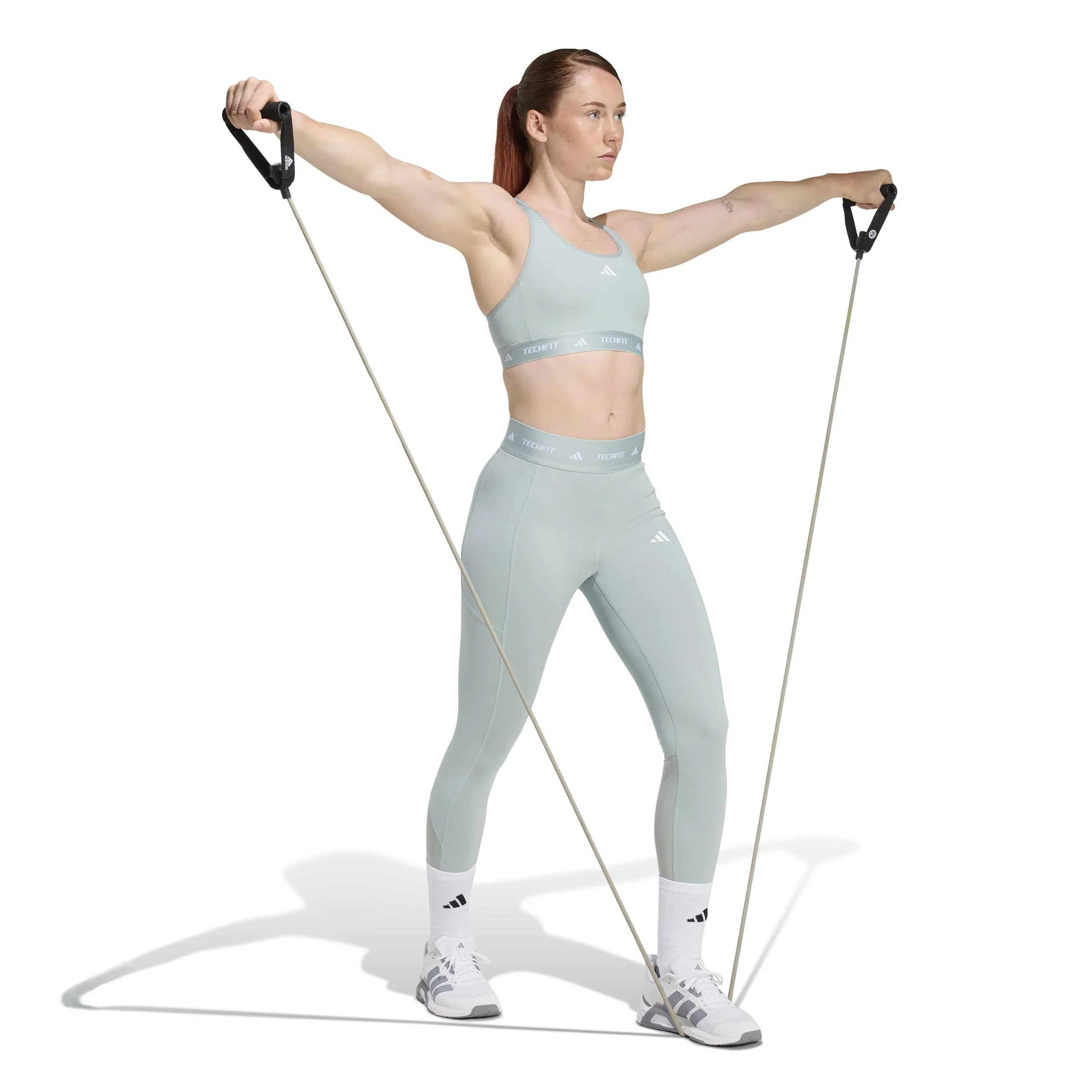 TECHFIT Stash Pocket Tight Damen-salbei - Image 4