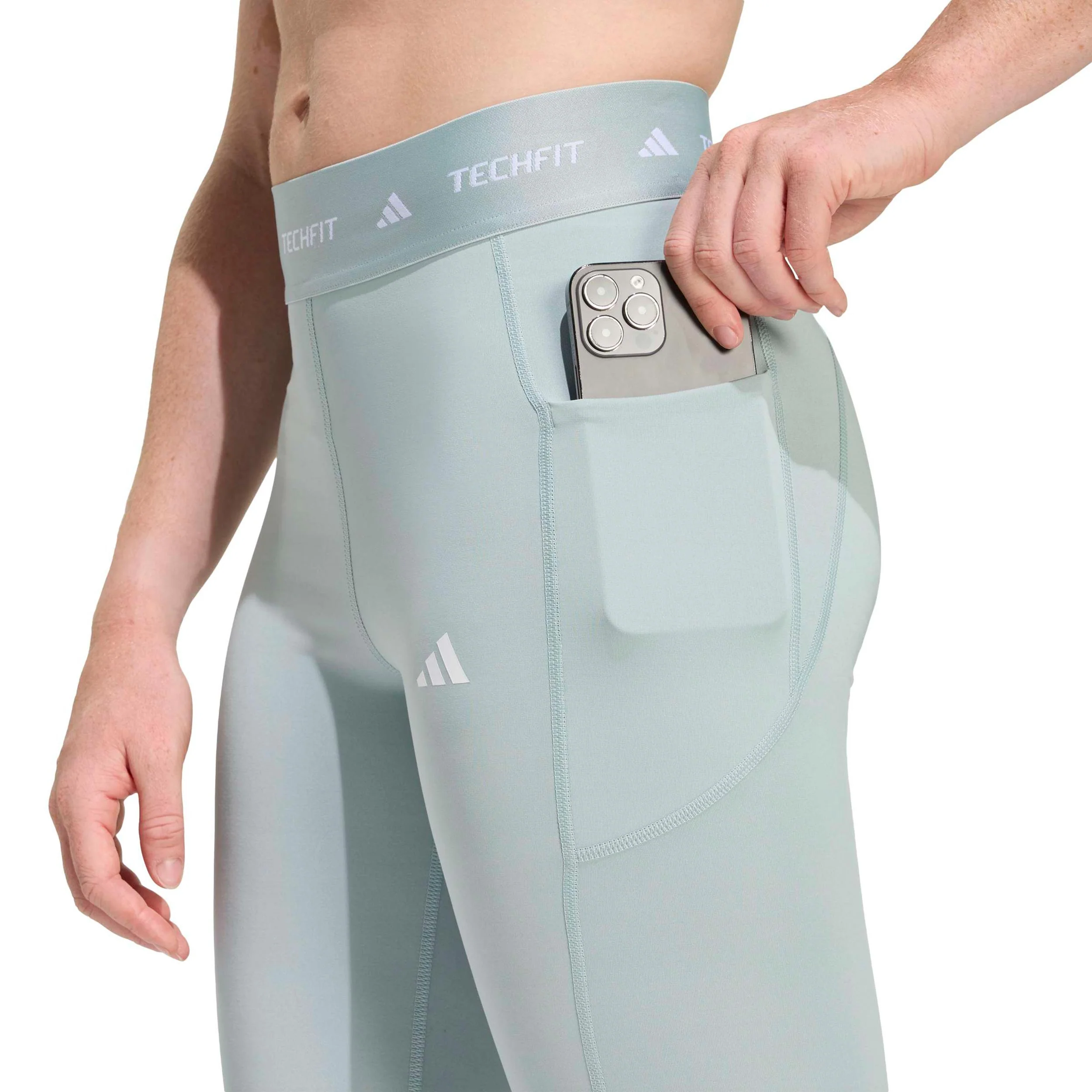 TECHFIT Stash Pocket Tight Damen-salbei - Image 5