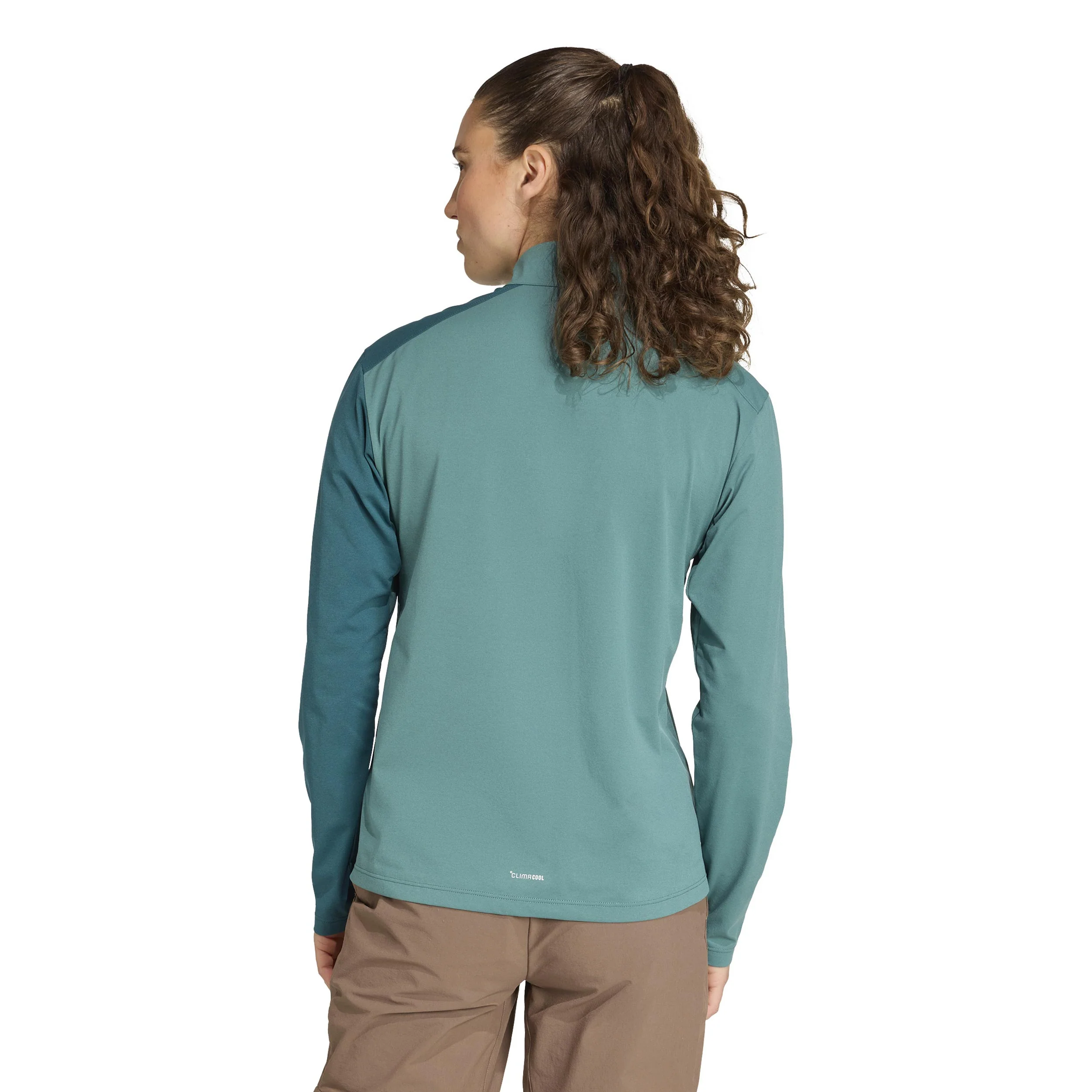 Terrex MT Half-Zip Laufshirt Damen-Dunkelgrün,Grün - Image 3