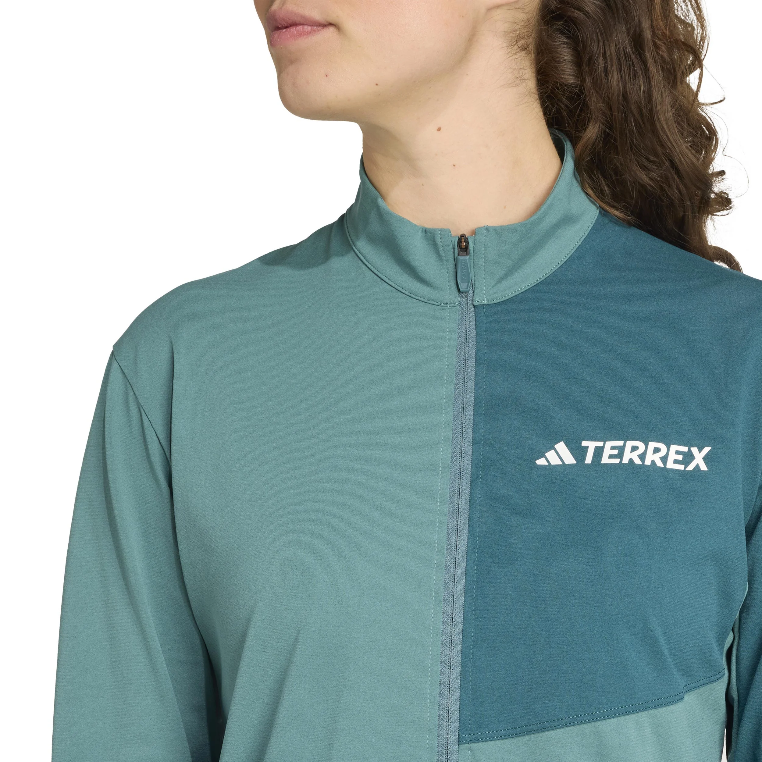 Terrex MT Half-Zip Laufshirt Damen-Dunkelgrün,Grün - Image 5