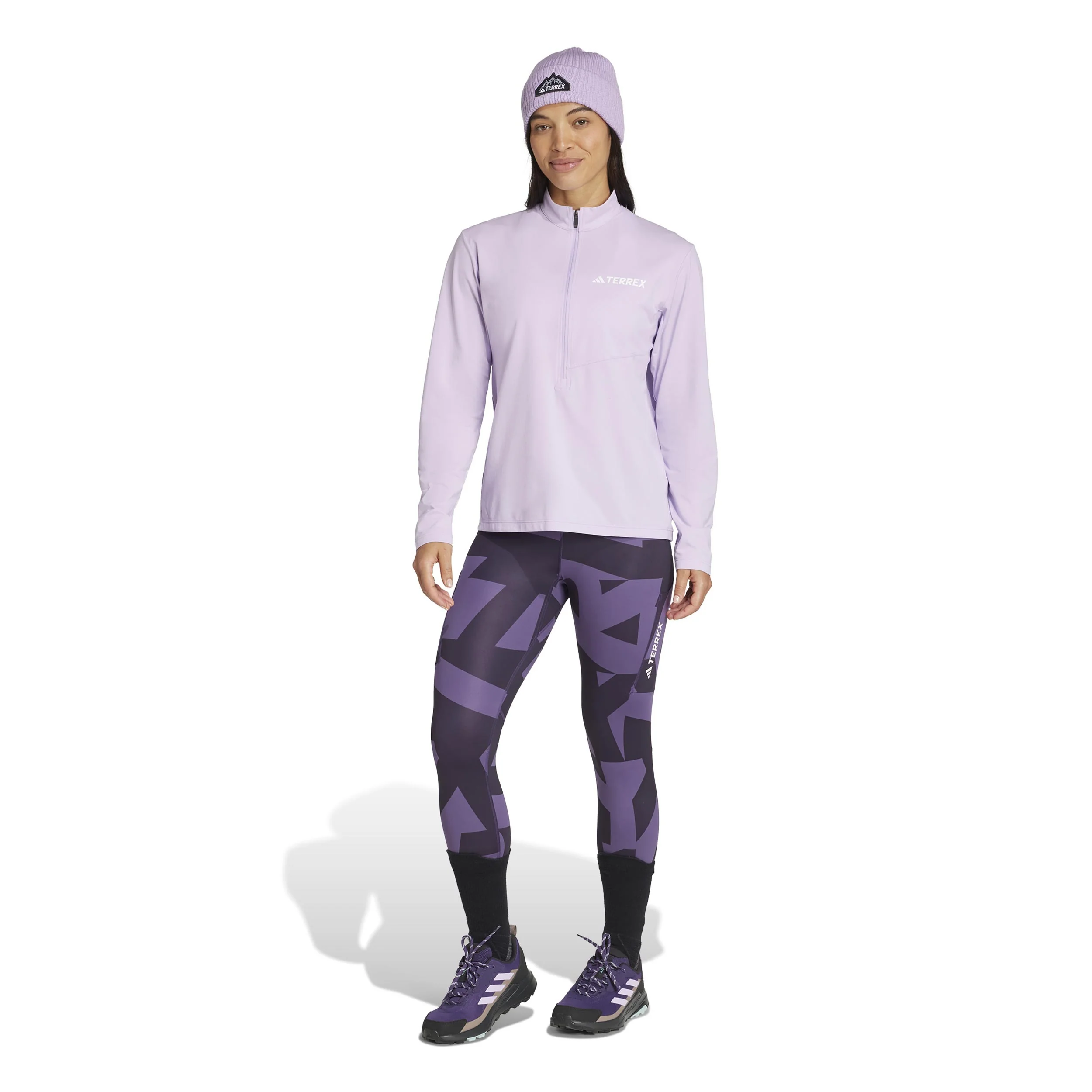 Terrex MT Half-Zip Laufshirt Damen-Flieder - Image 7