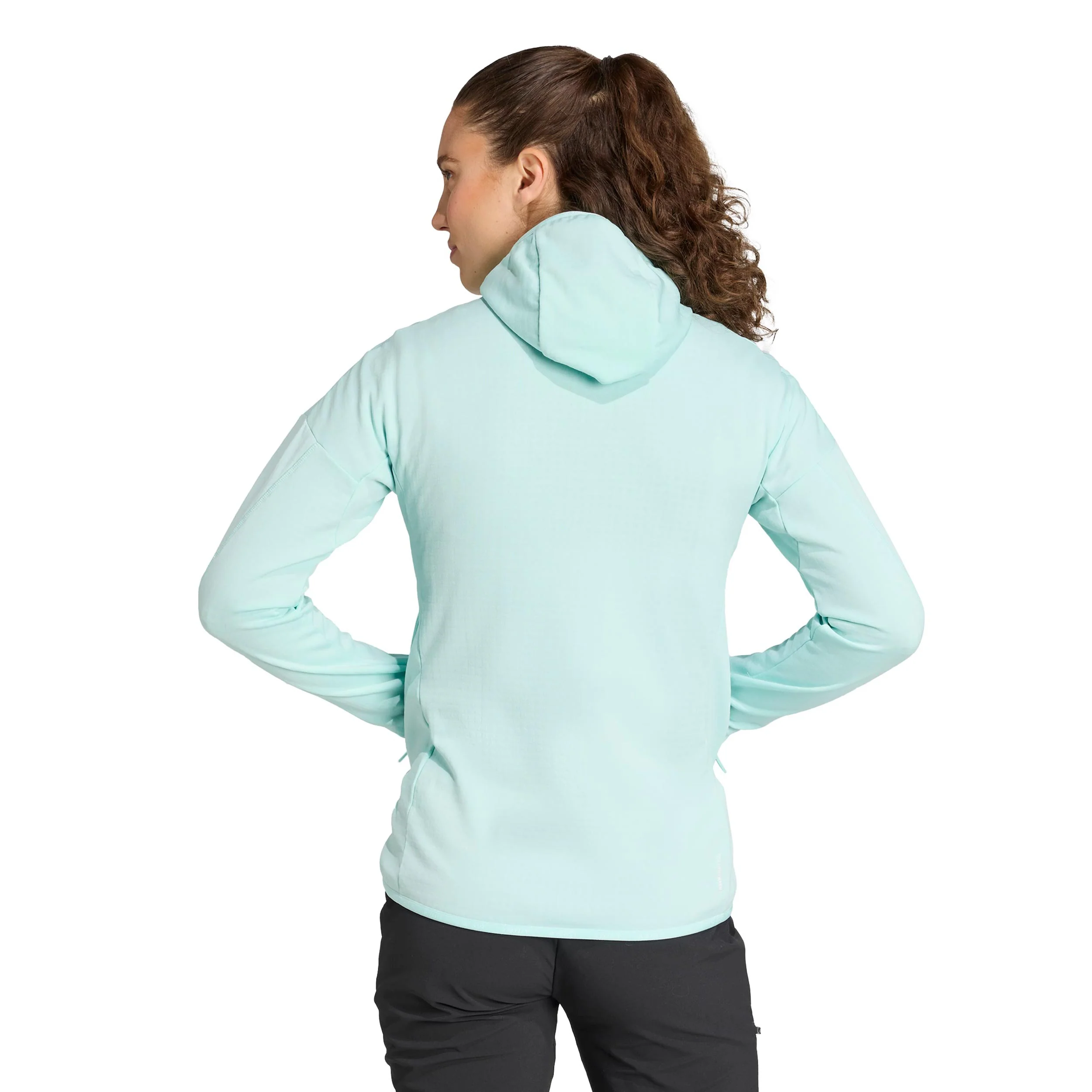 Terrex TRK ClimaWarm Fleece Laufjacke Damen-Türkis - Image 3
