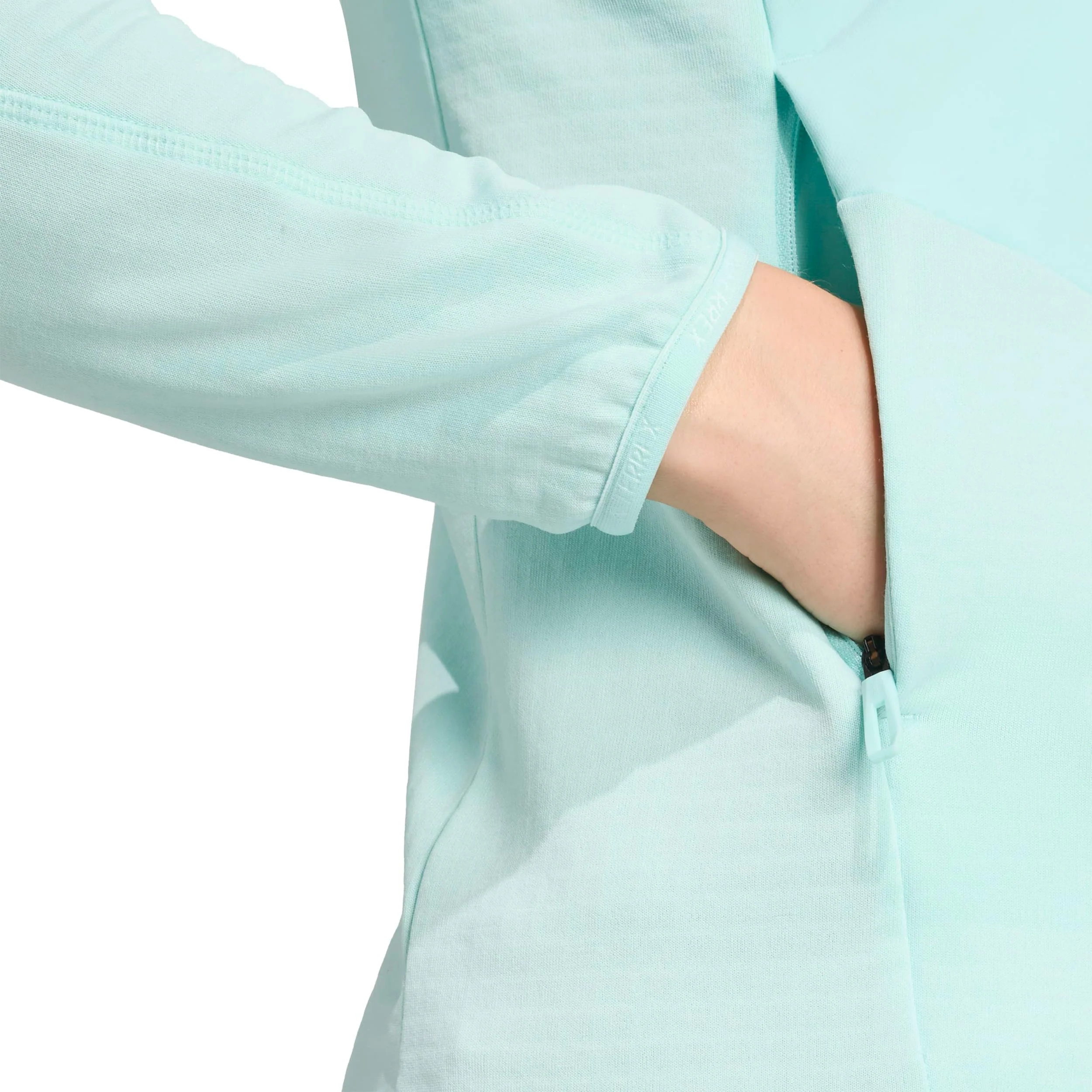 Terrex TRK ClimaWarm Fleece Laufjacke Damen-Türkis - Image 6