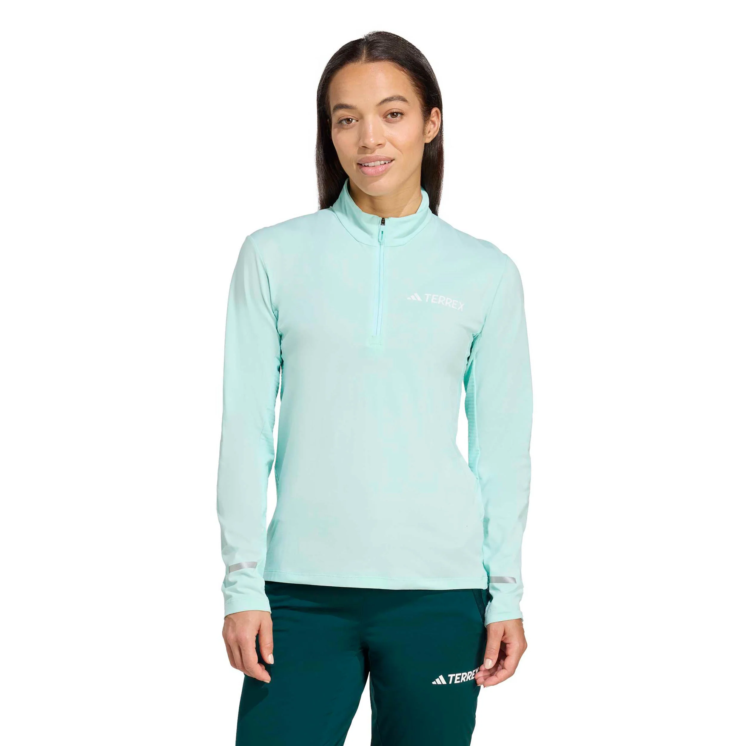 Terrex XPR Half-Zip Laufshirt Damen-Türkis - Image 2